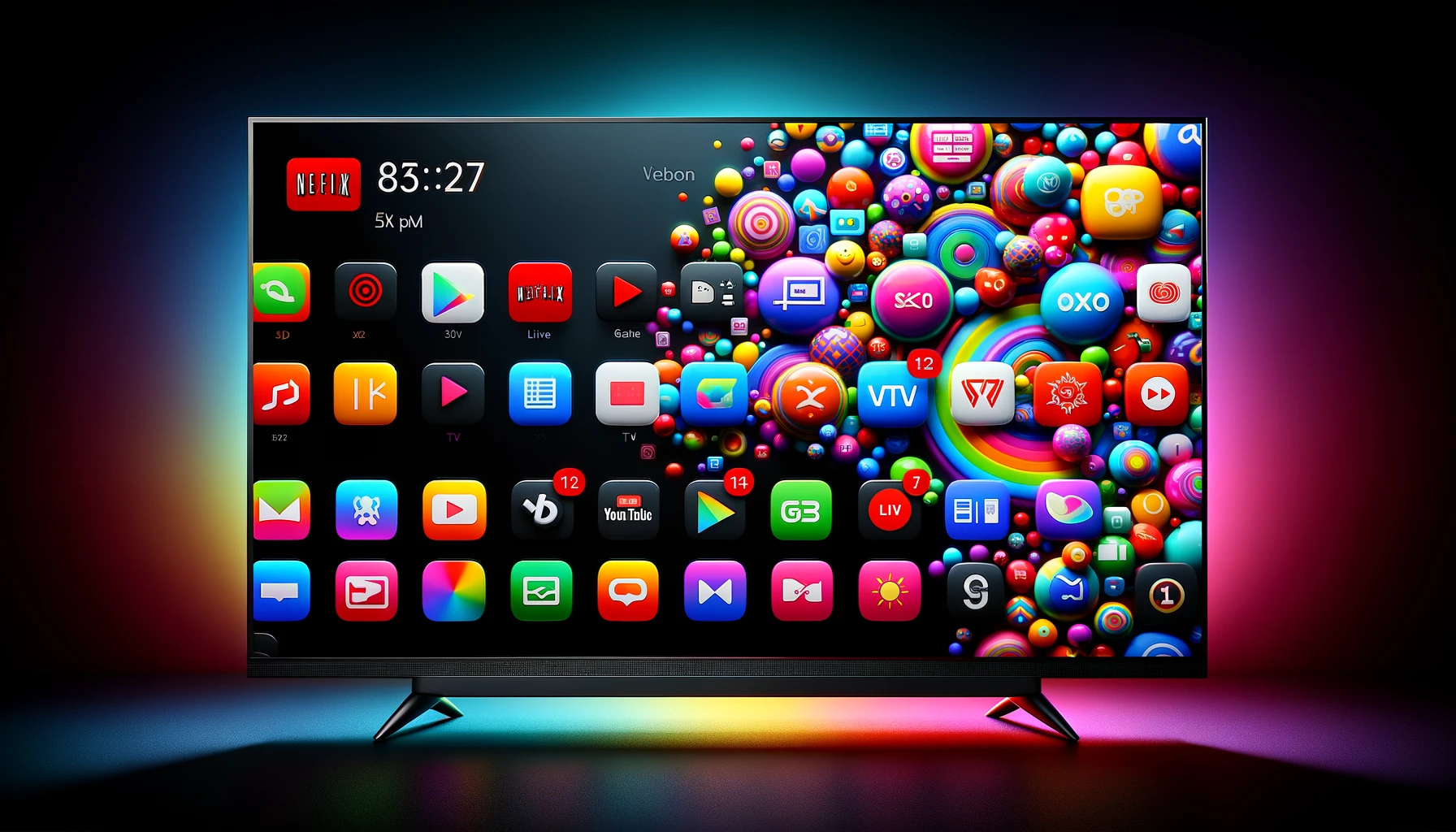 dall%c2%b7e-2024-02-16-11-10-15-a-modern-smart-television-displaying-a-colorful-and-vibrant-user-interface-full-of-app-icons-the-interface-includes-various-streaming-services-live-2005512