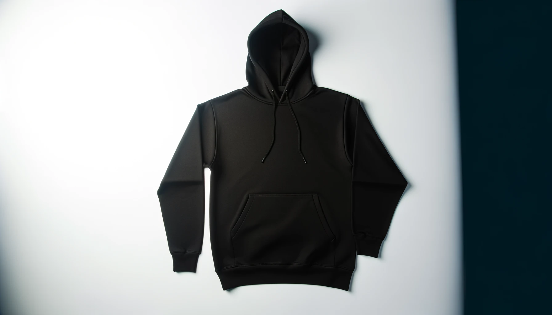 dall%c2%b7e-2024-02-16-13-00-57-a-black-hoodie-sweatshirt-on-a-plain-background-the-sweatshirt-has-long-sleeves-a-hood-with-drawstrings-and-a-kangaroo-pocket-at-the-front-there-i-3738250