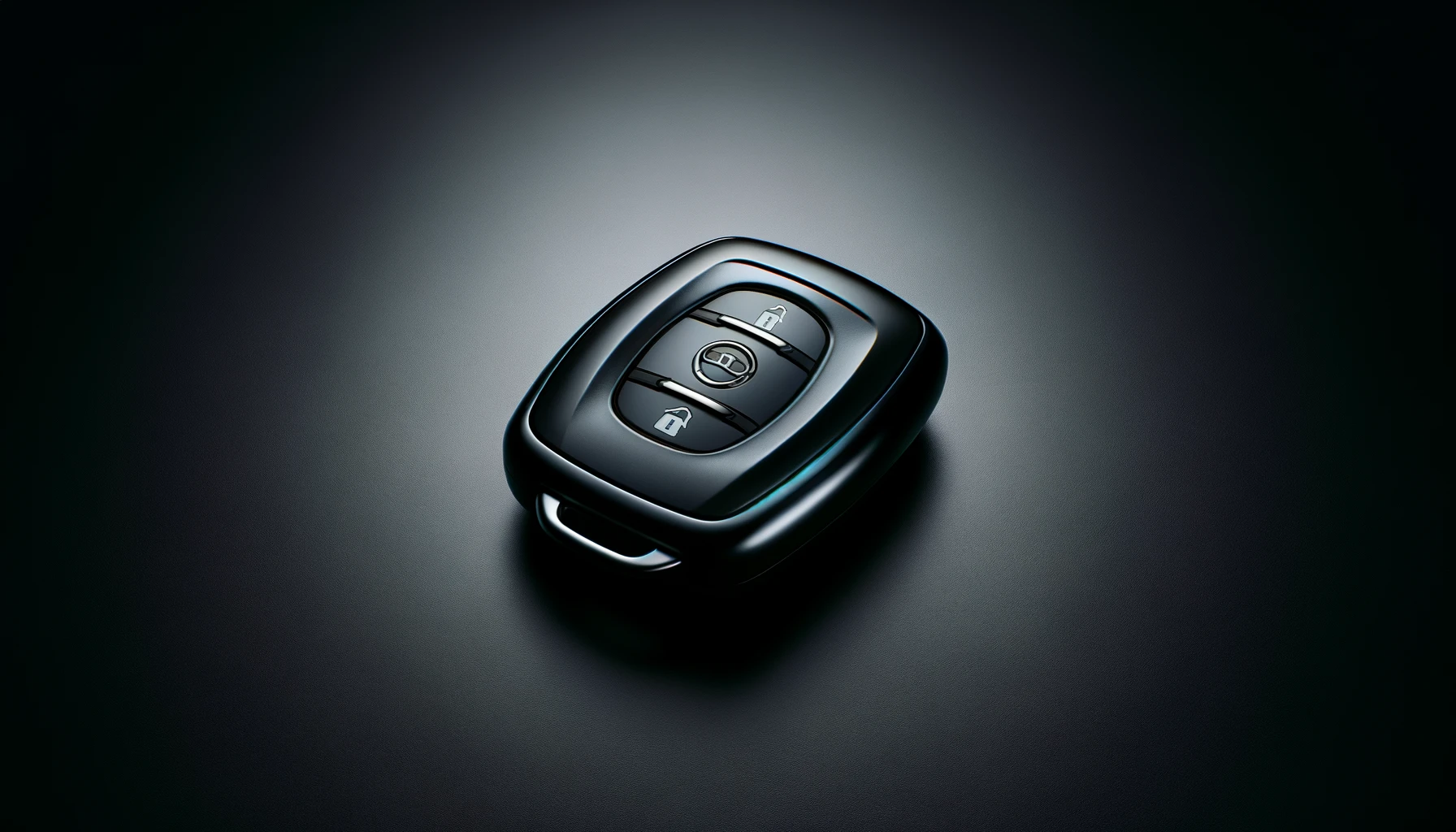 dall%c2%b7e-2024-02-16-14-54-13-a-sleek-black-car-key-fob-with-a-modern-design-featuring-a-metallic-logo-in-the-center-and-a-single-prominent-button-the-fob-has-a-smooth-glossy-fi-2857885
