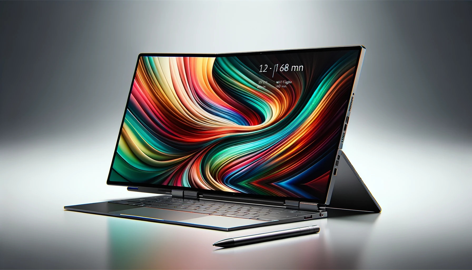 dall%c2%b7e-2024-02-16-14-57-42-a-modern-and-sleek-convertible-laptop-with-a-vivid-multi-colored-abstract-wallpaper-on-the-screen-the-device-is-ultra-thin-shown-in-a-convertible-po-9551202