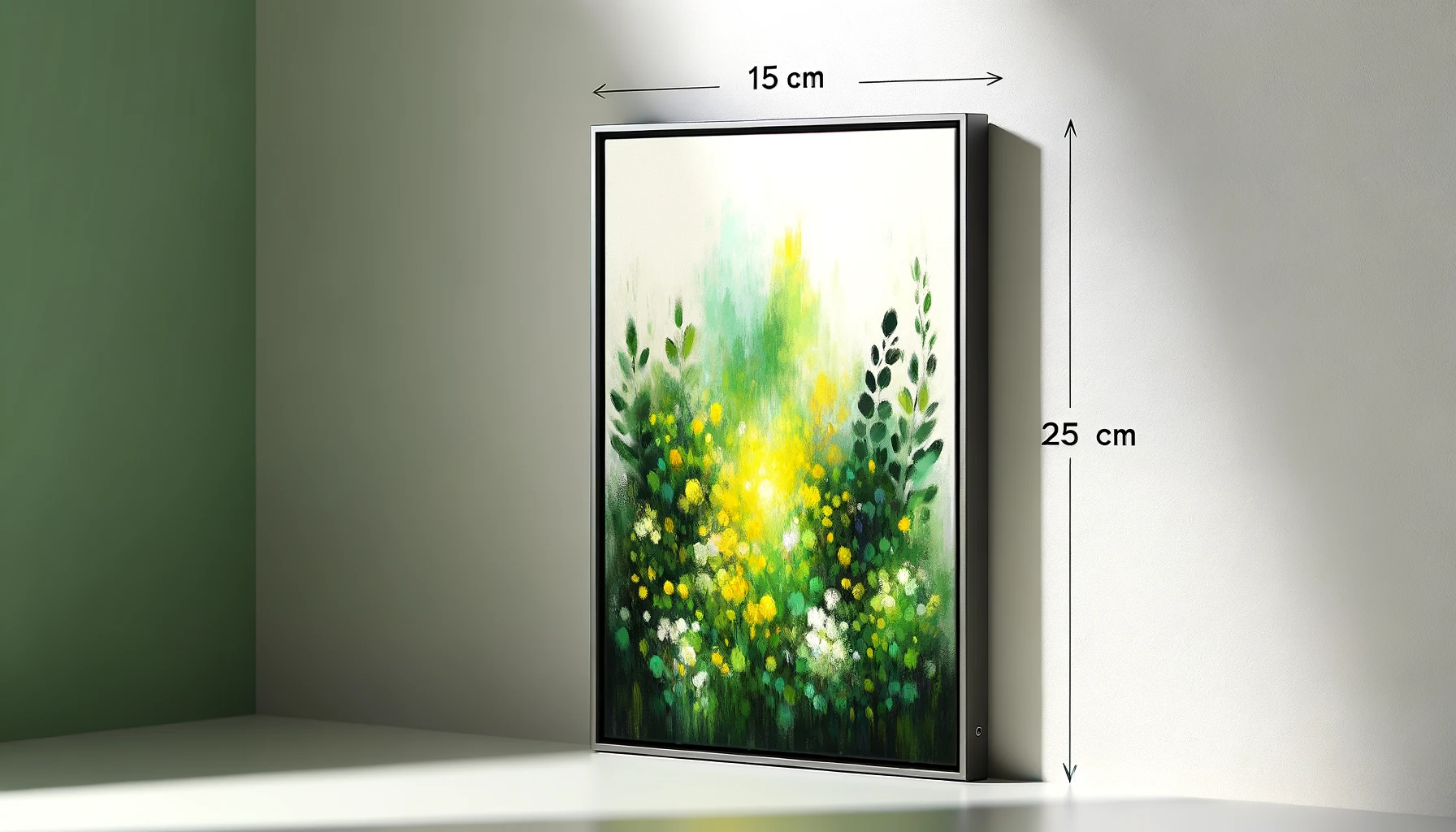 dall%c2%b7e-2024-02-16-15-13-47-a-sleek-modern-digital-art-frame-displaying-an-impressionistic-style-painting-with-vibrant-green-and-yellow-colors-reminiscent-of-a-spring-meadow-t-6351877