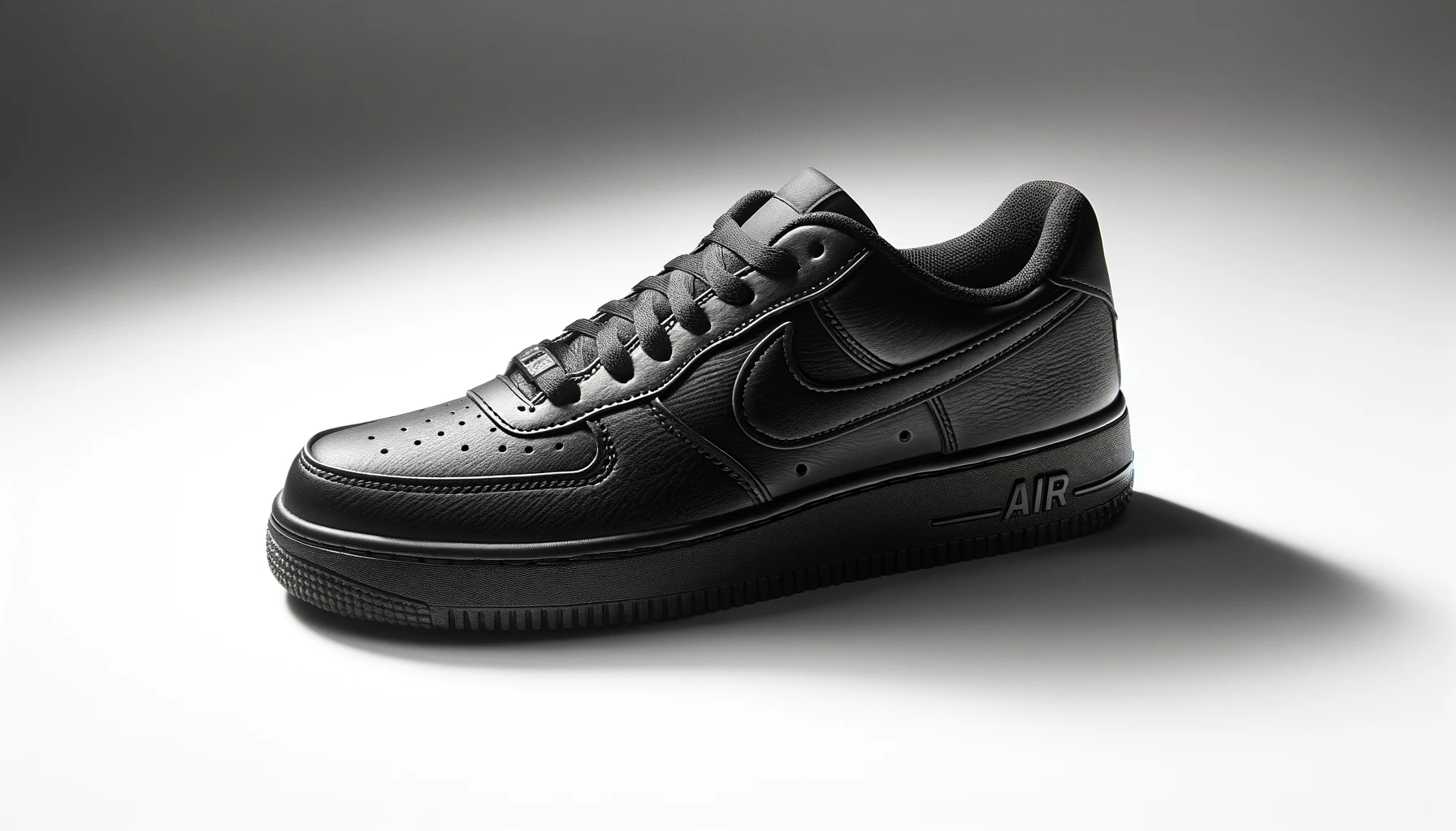 dall%c2%b7e-2024-02-16-15-35-07-a-single-black-low-top-sneaker-with-a-smooth-texture-on-a-white-background-the-sneaker-has-a-round-toe-design-a-classic-lace-up-closure-and-a-thick-3197892