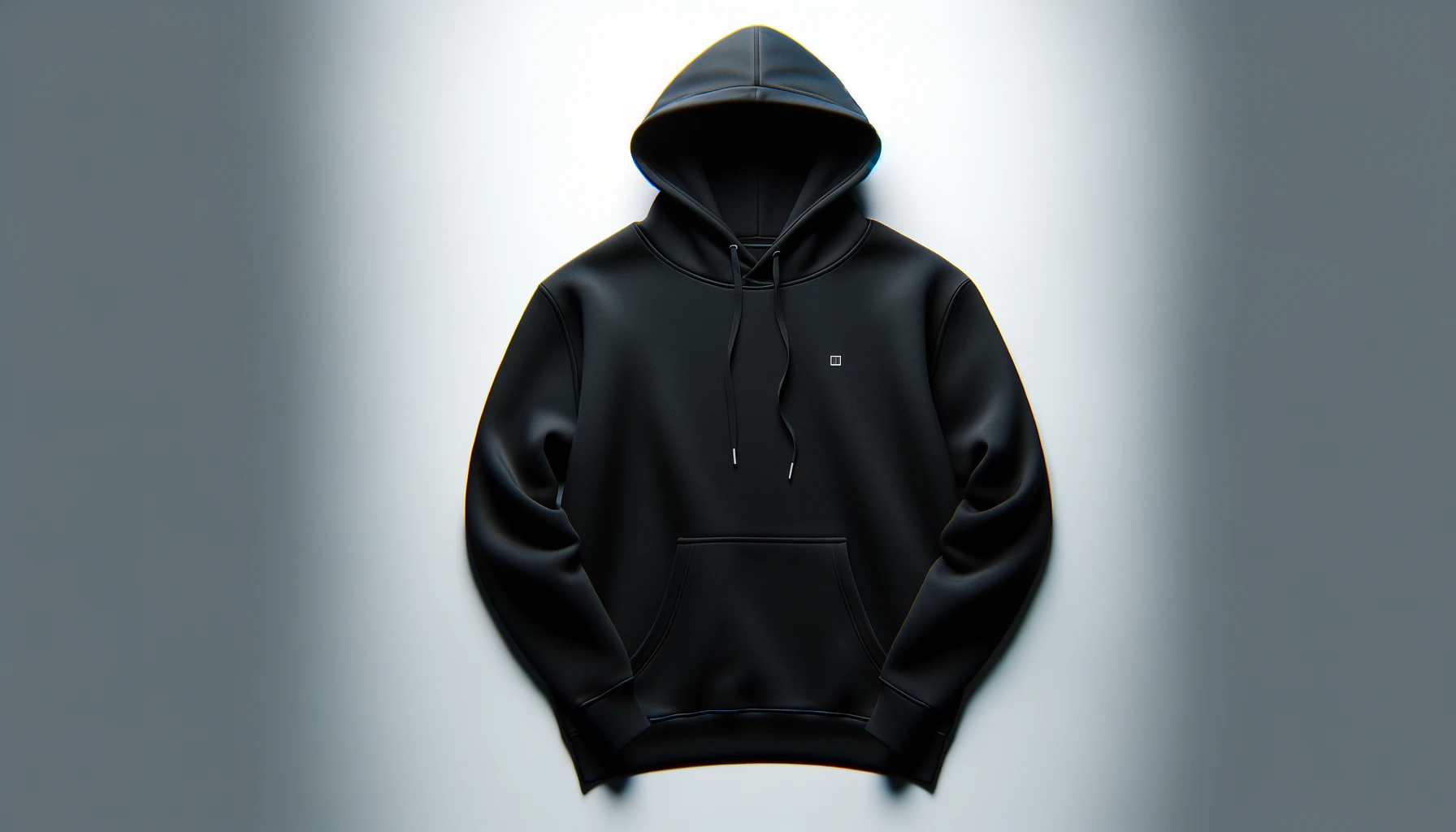dall%c2%b7e-2024-02-16-15-46-00-a-black-hoodie-sweatshirt-on-a-plain-background-the-sweatshirt-has-long-sleeves-a-hood-with-drawstrings-and-a-kangaroo-pocket-at-the-front-there-i-9091074