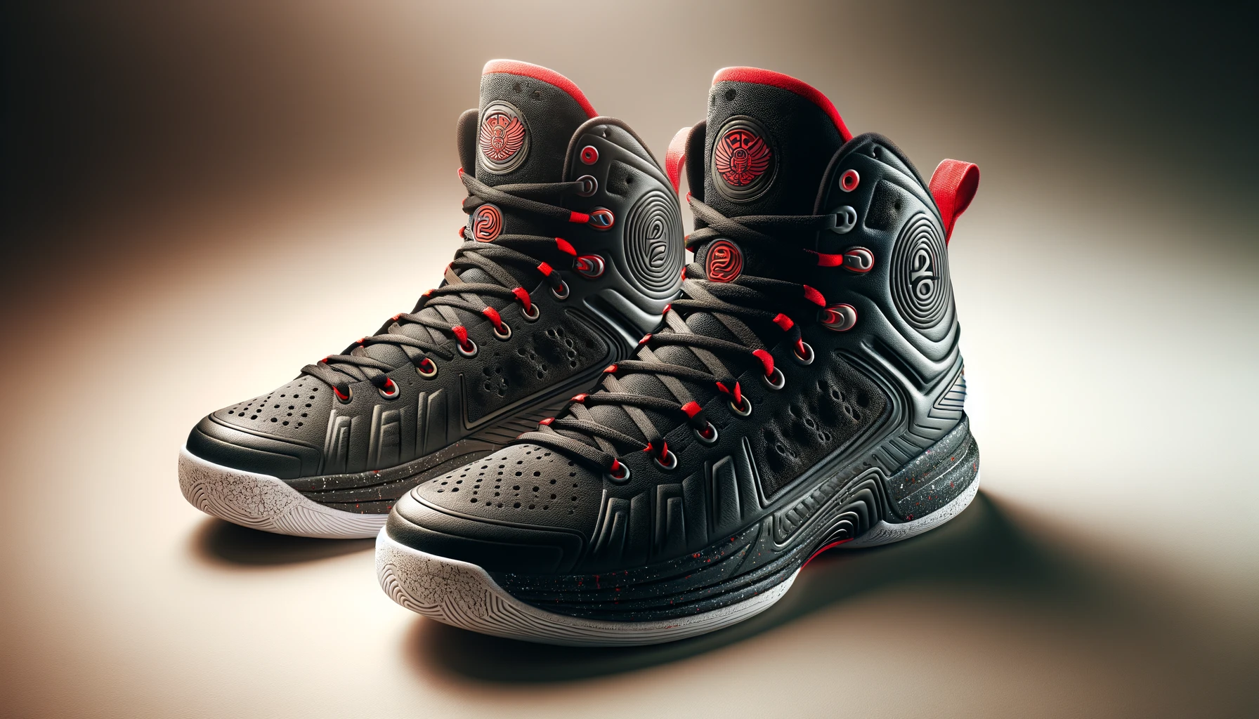 dall%c2%b7e-2024-02-17-23-24-32-a-high-resolution-image-in-a-16_9-horizontal-ratio-featuring-a-pair-of-high-top-basketball-sneakers-the-sneakers-are-predominantly-black-with-red-acc-9608344