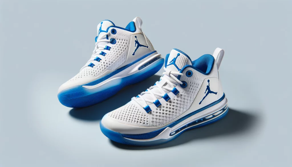 dall%c2%b7e-2024-02-18-01-16-16-create-a-high-resolution-16_9-horizontal-image-featuring-a-pair-of-white-and-blue-basketball-sneakers-the-sneakers-should-have-a-white-perforated-upp-6543400