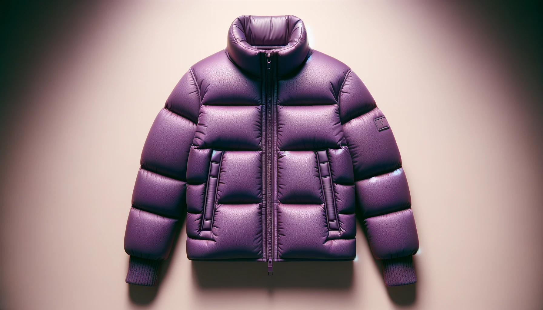 dall%c2%b7e-2024-02-19-14-49-23-a-purple-puffer-jacket-on-a-plain-background-the-jacket-has-a-high-collar-long-sleeves-and-horizontal-quilting-with-puffy-sections-there-is-a-smal-3580876
