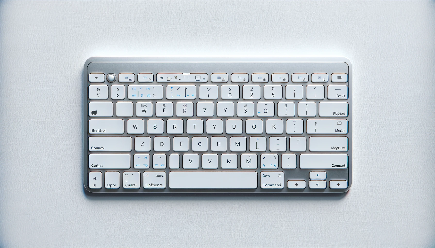 dall%c2%b7e-2024-02-19-17-14-03-a-modern-wireless-computer-keyboard-with-a-white-and-silver-design-viewed-from-above-the-keyboard-layout-is-in-the-french-azerty-format-with-low-pro-7274872