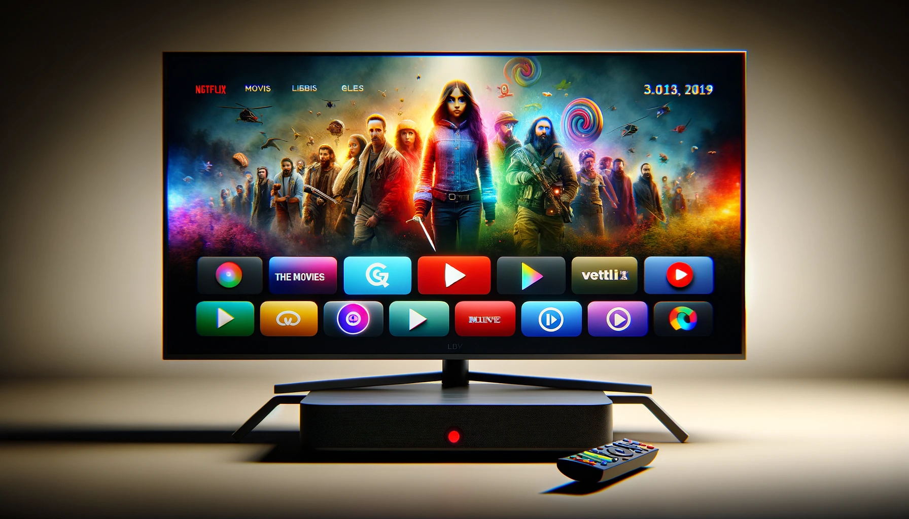DALL·E-2024-02-19-17.55.46-An-image-depicting-a-modern-flat-screen-television-displaying-a-colorful-user-interface-with-several-streaming-service-icons-such-as-a-red-one-for-mov-5310887 dall%c2%b7e-2024-02-19-17-55-46-an-image-depicting-a-modern-flat-screen-television-displaying-a-colorful-user-interface-with-several-streaming-service-icons-such-as-a-red-one-for-mov-5310887