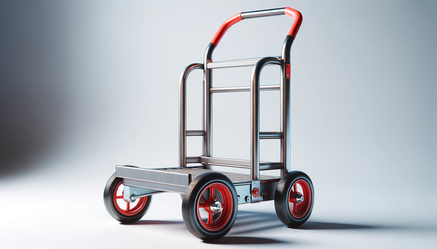 dall%c2%b7e-2024-02-20-14-17-51-create-a-16_9-full-hd-image-of-a-metallic-hand-truck-in-an-isolated-setting-the-hand-truck-has-red-handles-a-grey-steel-frame-and-red-six-spoke-whe-3894445