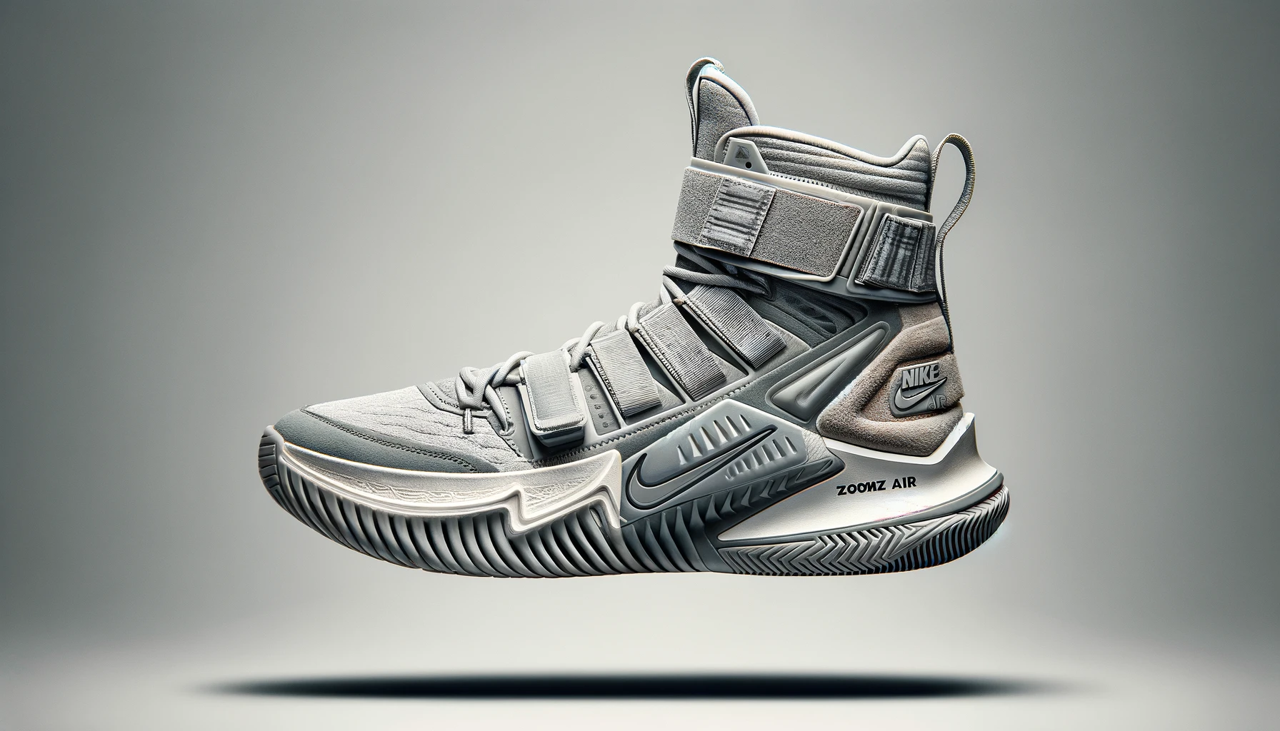 DALL·E-2024-02-21-16.31.59-A-single-high-top-sneaker-with-a-predominantly-light-grey-color-scheme-featuring-a-comfortable-upper-with-a-mix-of-textures-including-suede-and-breat