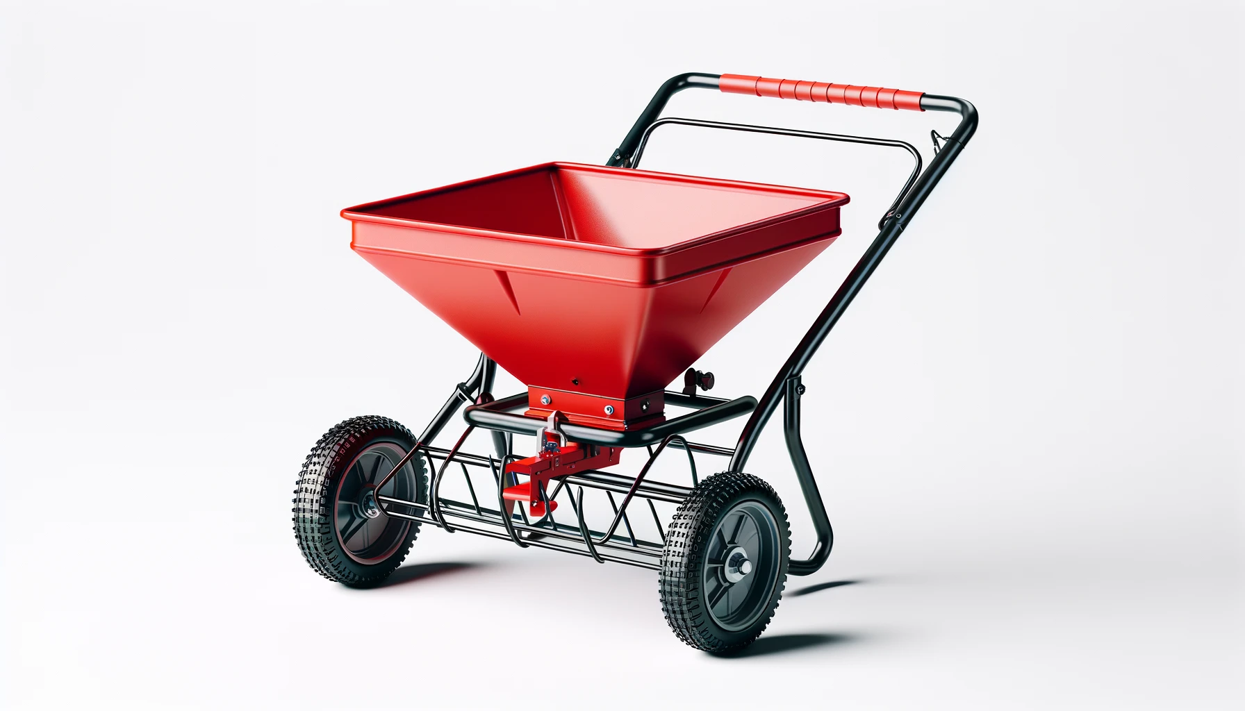DALL·E-2024-02-22-11.08.36-A-red-garden-seed-spreader-cart-on-a-white-background.-The-spreader-has-a-large-red-hopper-for-holding-seeds-or-fertilizer-and-a-black-metal-frame-sup