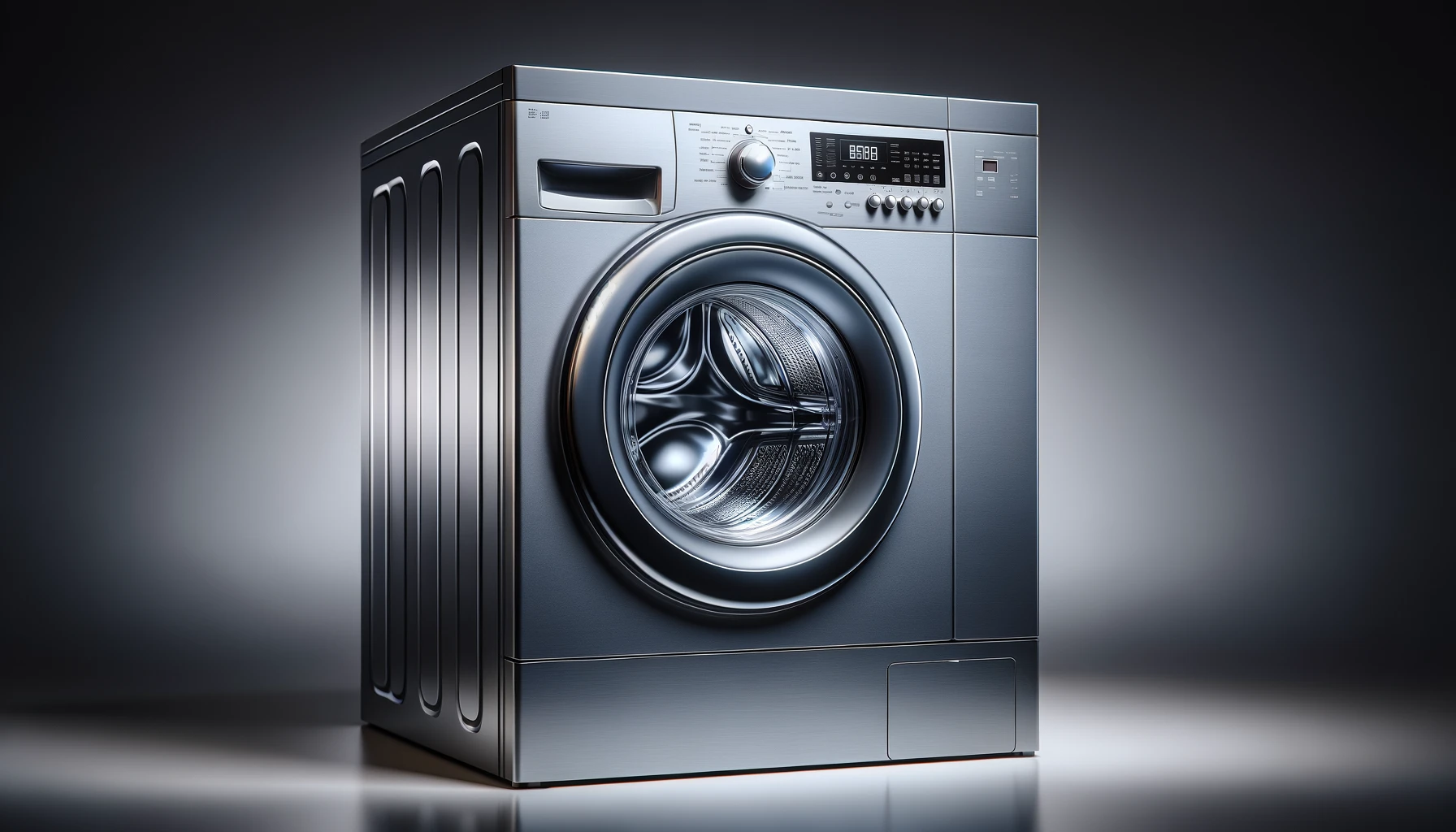 DALL·E-2024-02-26-14.26.17-Generate-a-high-definition-image-of-a-modern-front-loading-washing-machine.-The-appliance-should-be-graphite-or-silver-with-a-sleek-design-featuring-