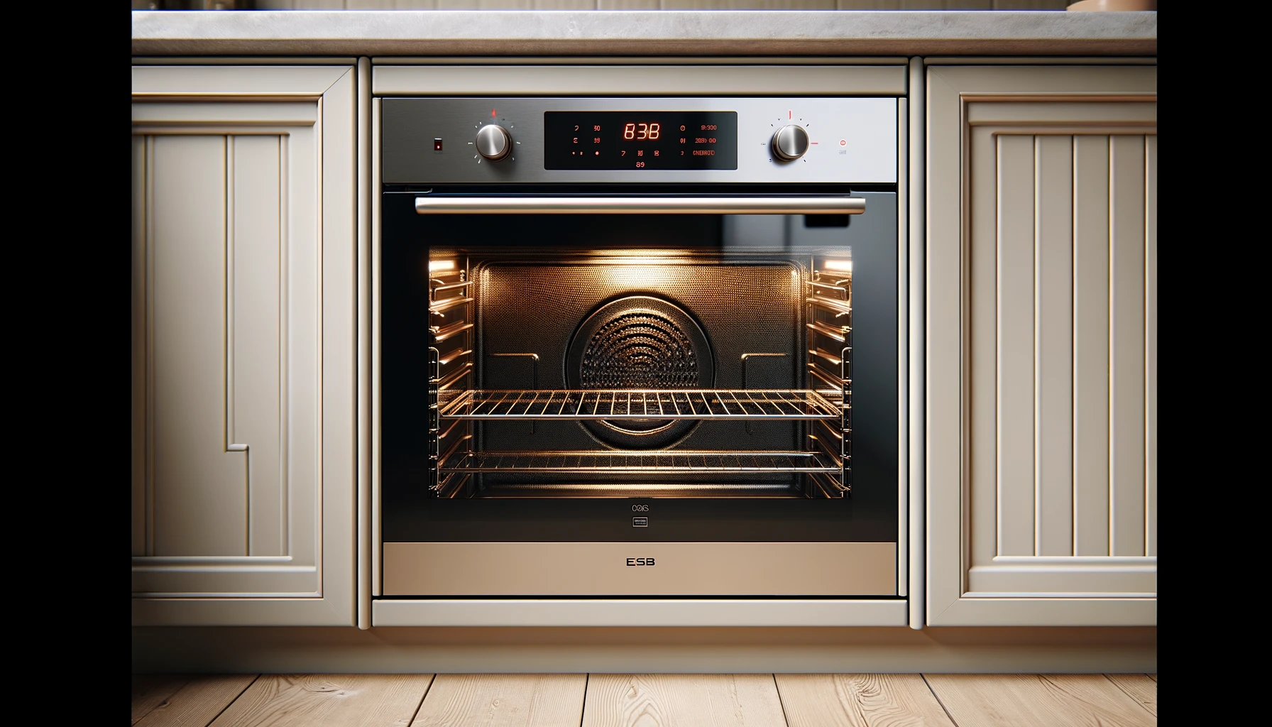 DALL·E-2024-02-26-16.07.05-Image-description_-A-built-in-kitchen-oven-viewed-from-the-front-with-a-wider-horizontal-perspective.-The-oven-is-set-into-a-light-beige-kitchen-cabi