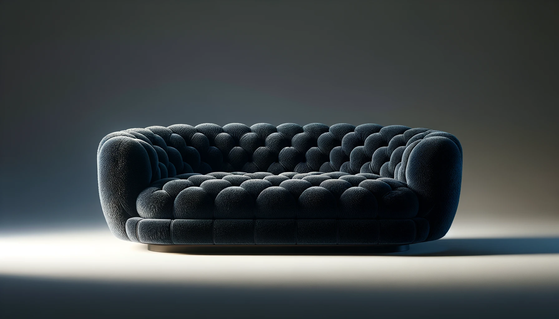 DALL·E-2024-02-27-13.25.03-Image-of-a-luxurious-3_4-seater-sofa-in-a-deep-midnight-blue-boucle-fabric.-The-sofa-boasts-a-plush-tufted-design-with-a-curvy-silhouette-and-soft-r
