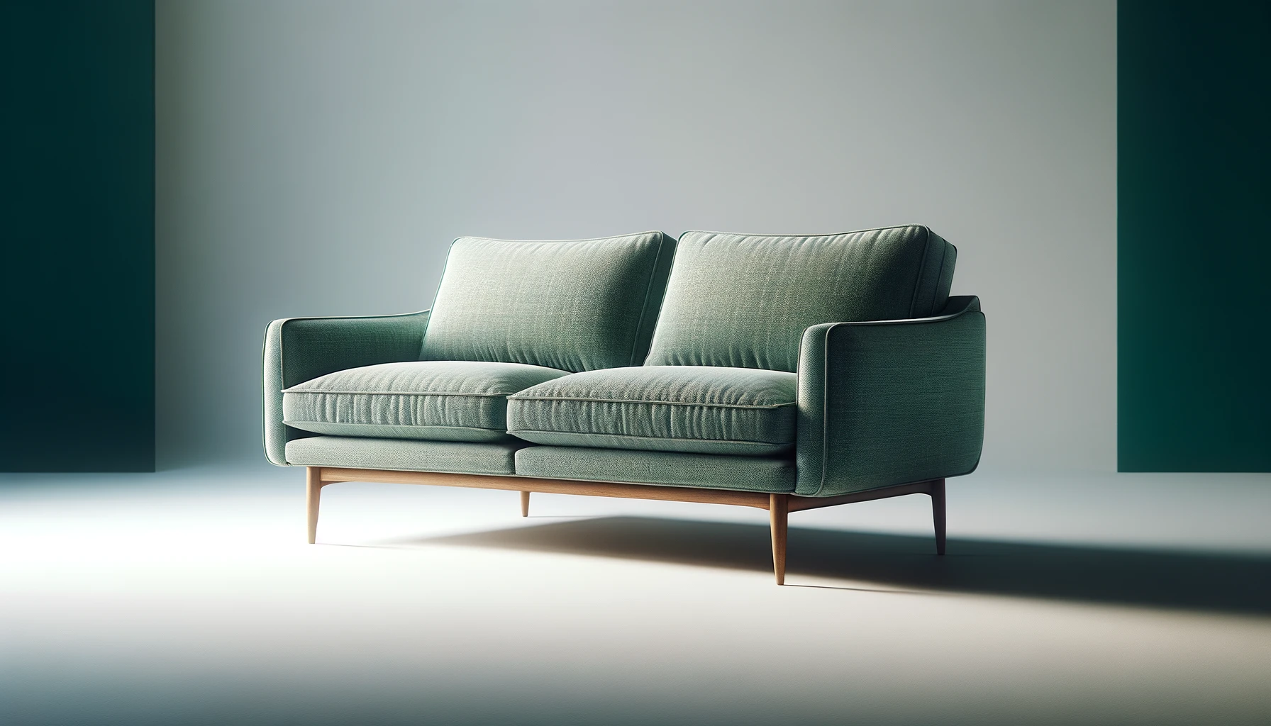 DALL·E-2024-02-27-14.09.55-Image-of-a-Scandinavian-style-3_4-seater-sofa-in-mottled-water-green-fabric.-The-sofa-has-a-clean-minimalist-design-with-straight-lines-and-features-