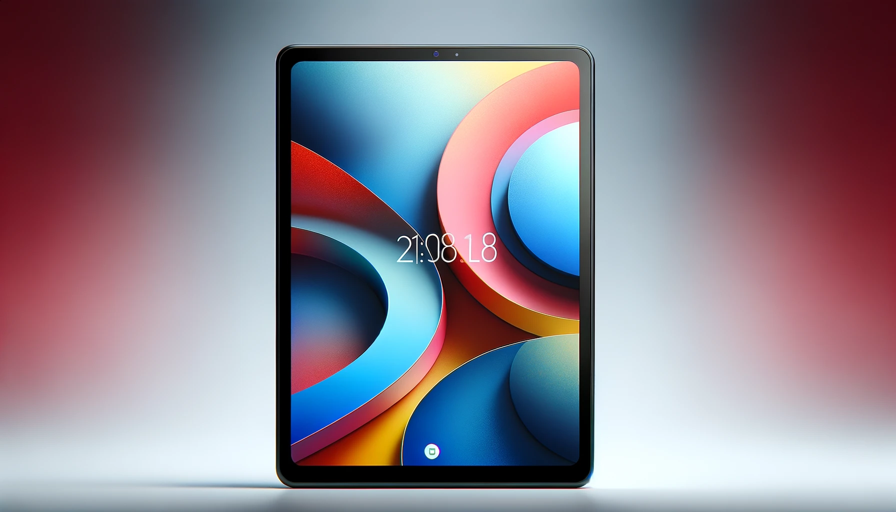DALL·E-2024-02-28-21.30.20-An-image-of-a-modern-sleek-tablet-with-a-colorful-wallpaper-on-the-screen.-The-tablet-is-in-portrait-orientation-and-the-front-view-is-centered-show