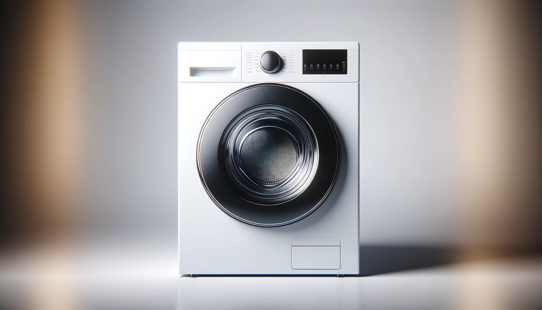 DALL·E-2024-02-29-19.31.24-A-modern-washing-machine-with-a-front-loading-design.-The-appliance-is-white-with-a-large-black-door-that-has-a-circular-window.-Its-positioned-agai