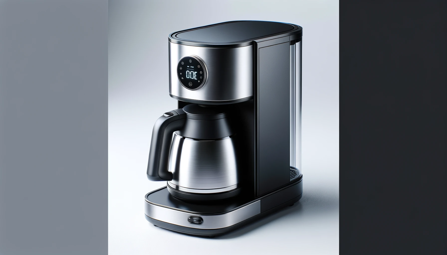 DALL·E-2024-03-01-10.42.16-Create-a-16_9-full-HD-image-of-a-modern-coffee-maker.-The-coffee-maker-should-have-a-black-body-with-a-stainless-steel-thermal-carafe.-It-should-featu