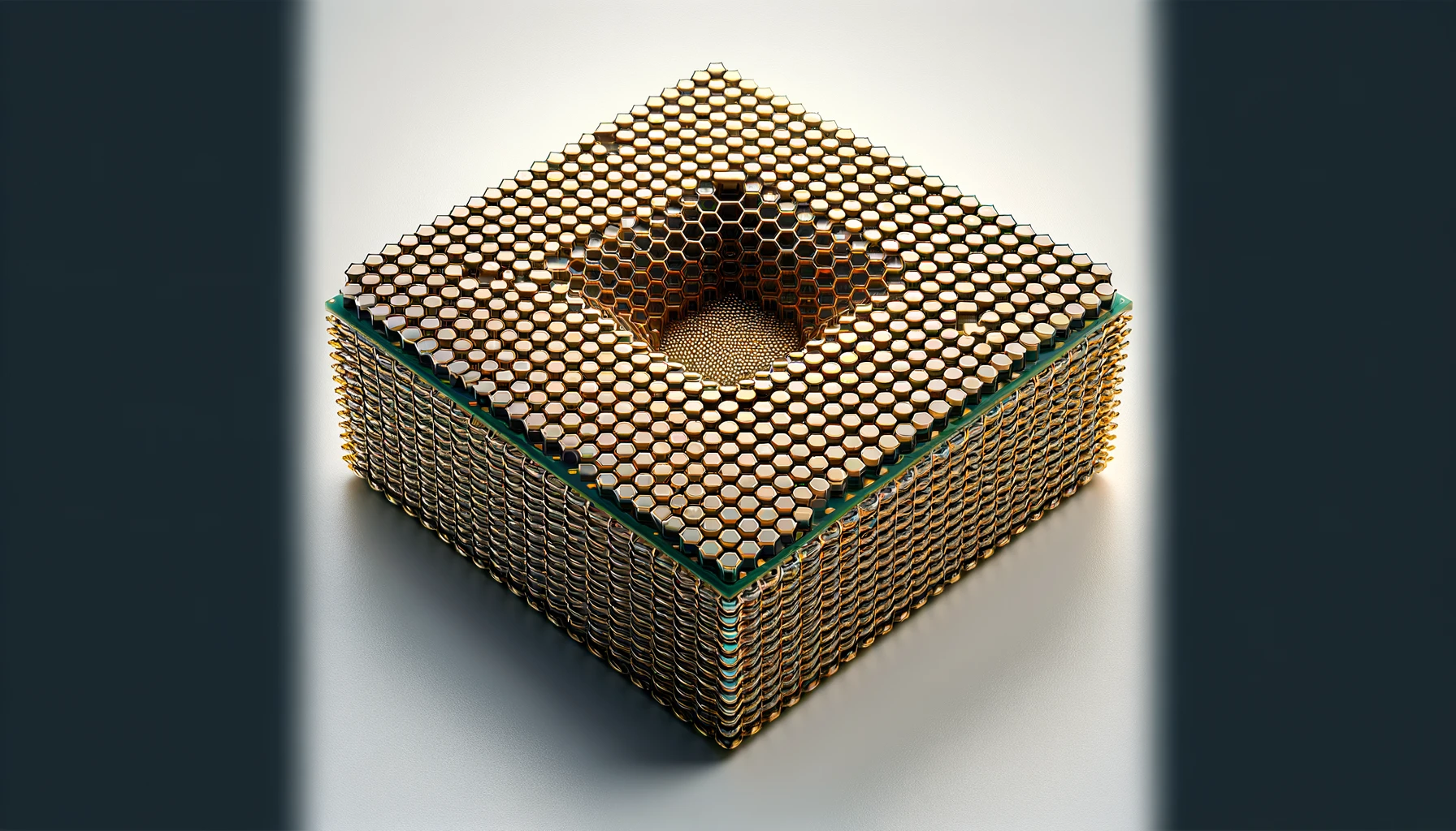DALL·E-2024-03-01-13.50.09-A-close-up-image-of-a-square-object-with-a-honeycomb-structure-composed-of-numerous-small-hexagonal-cells-closely-packed-together.-The-object-appear