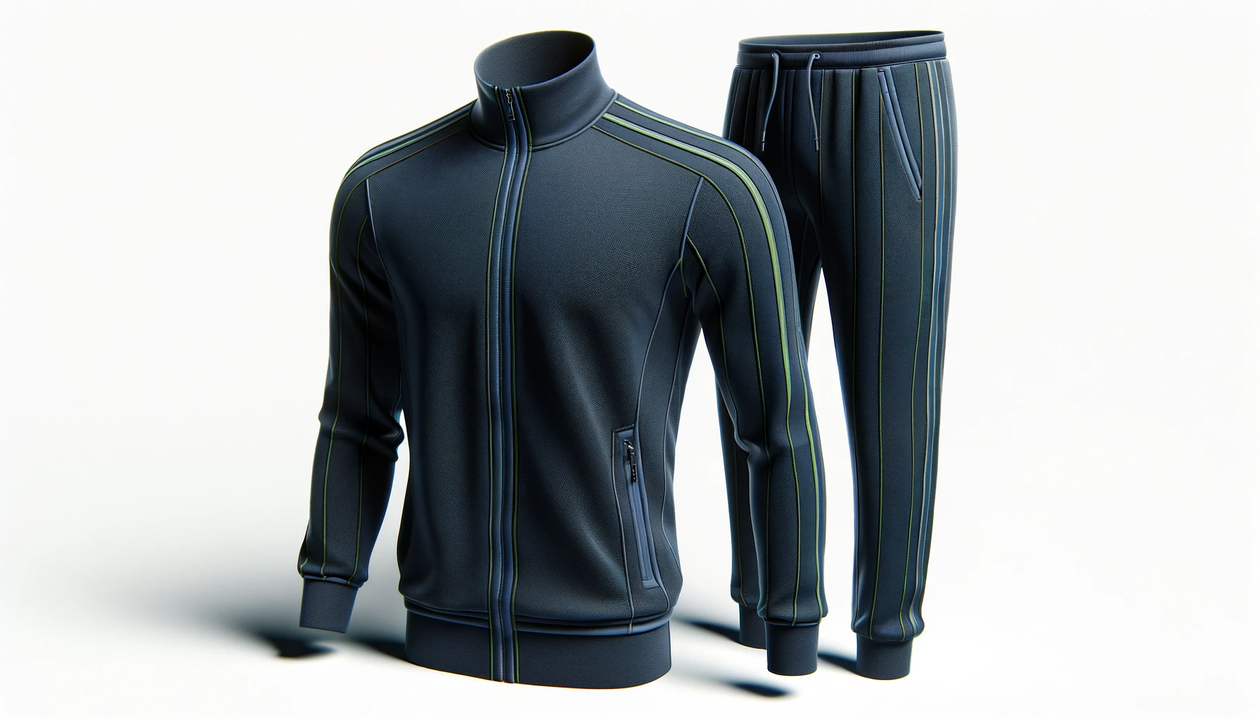 DALL·E-2024-03-09-16.24.23-A-realistic-high-definition-photograph-of-a-dark-blue-tracksuit-with-subtle-vertical-stripes.-The-tracksuit-consists-of-a-jacket-and-pants.-The-jacke