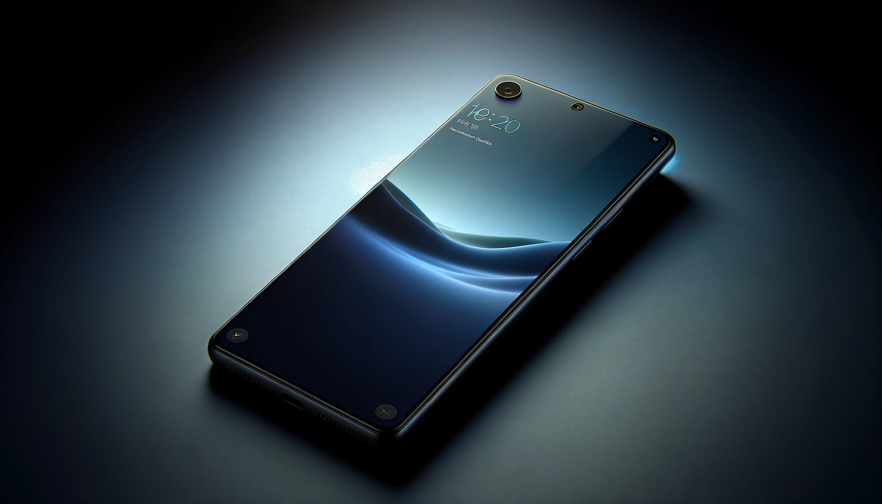 DALL·E-2024-03-18-11.56.21-A-modern-smartphone-with-a-matte-black-finish-on-the-back.-The-phone-has-a-dual-lens-camera-system-arranged-in-a-vertical-line-within-a-square-area-in