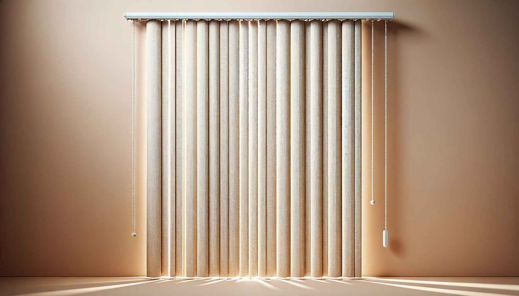 DALL·E-2024-03-19-07.25.56-A-widescreen-16_9-horizontal-image-of-vertical-blinds.-The-image-should-depict-light-beige-vertical-fabric-blinds-that-are-neatly-aligned-and-closed-