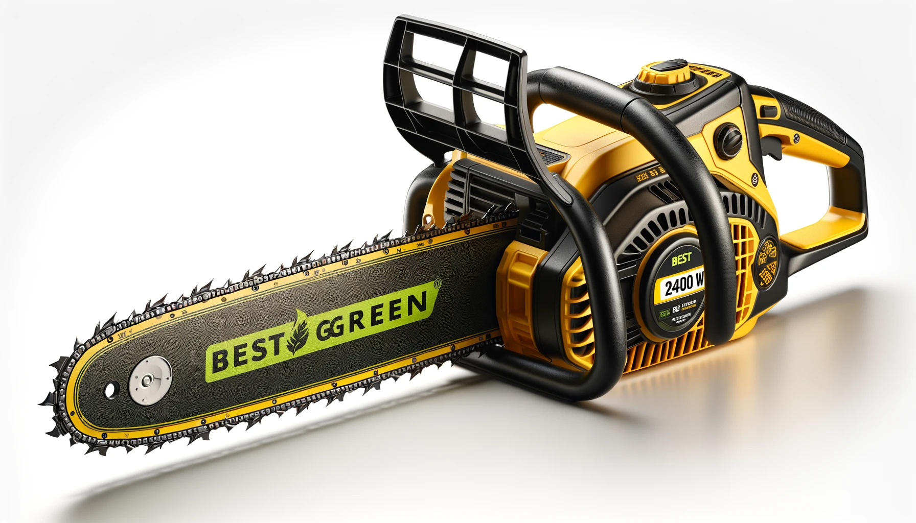 DALL·E-2024-03-19-18.30.52-Create-a-wide-image-of-an-electric-chainsaw-with-a-color-scheme-of-yellow-and-black.-The-chainsaw-should-have-a-prominent-BEST-GREEN-brand-logo-and-