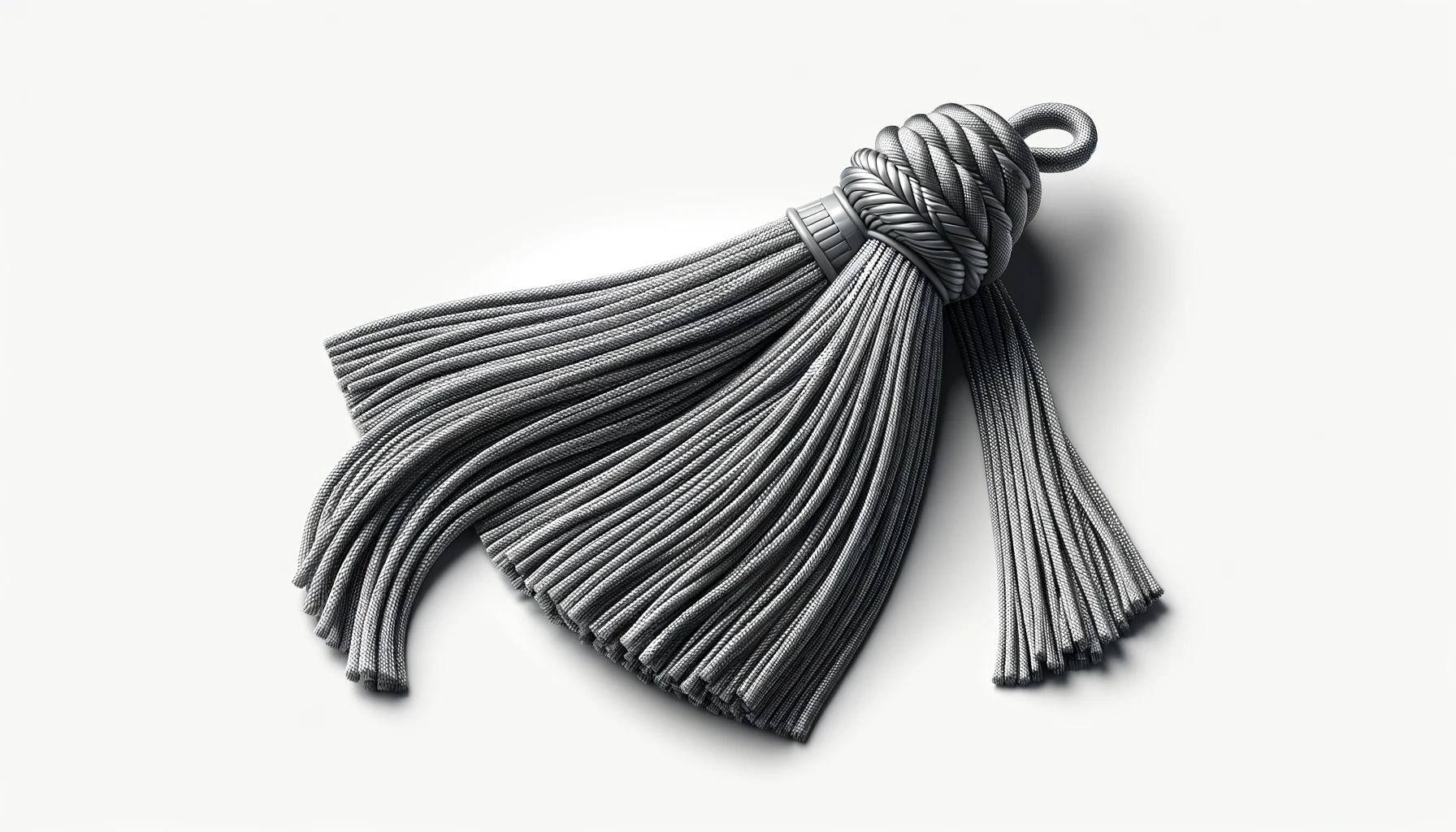 DALL·E-2024-03-21-16.59.05-A-photorealistic-image-of-a-decorative-rope-tassel.-The-tassel-consists-of-a-twisted-rope-looped-and-knotted-at-the-top-with-a-tightly-wound-section-