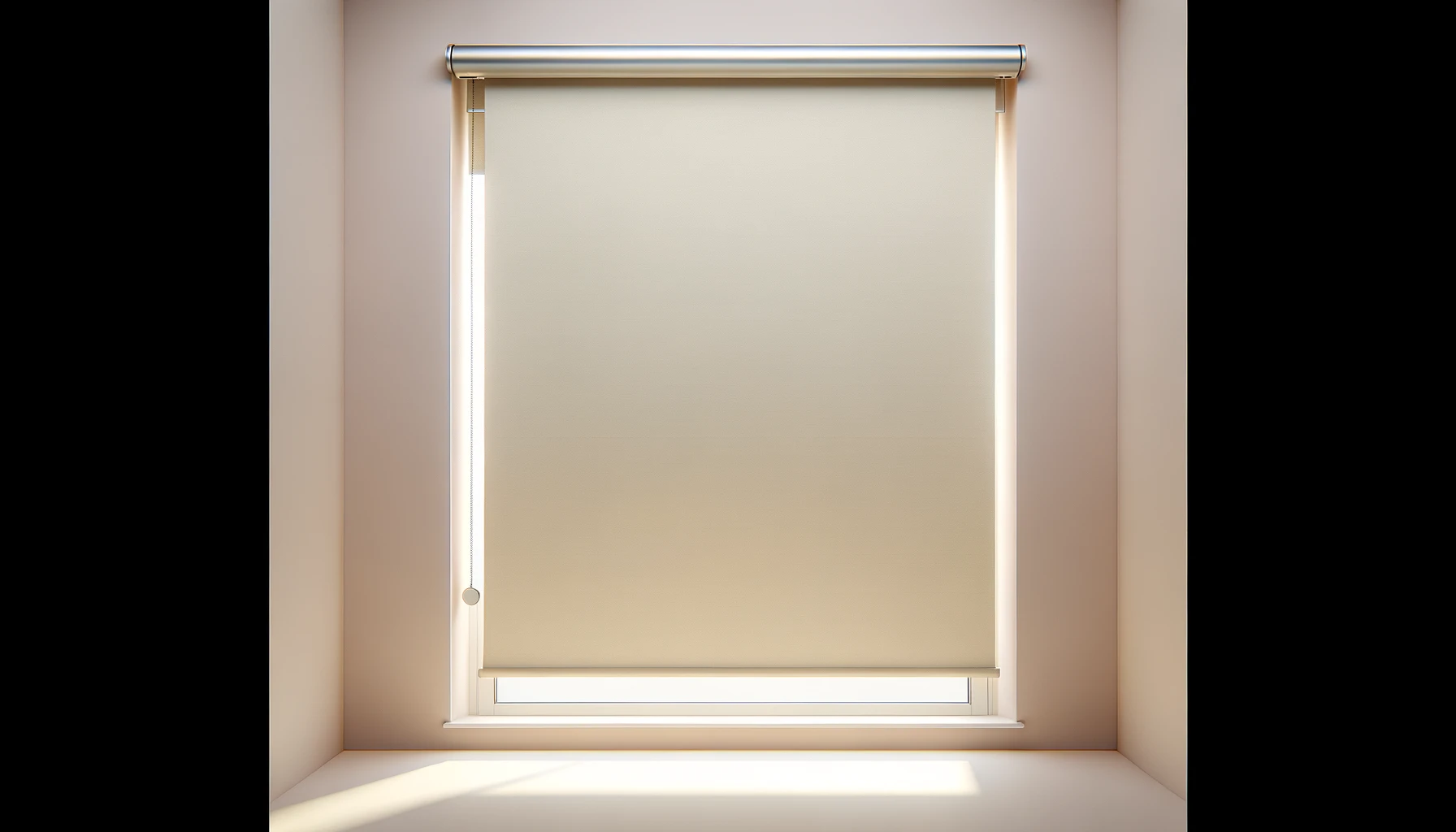 DALL·E-2024-03-21-17.46.43-Create-a-photorealistic-image-of-a-modern-roller-blind-in-a-light-cream-color-with-a-smooth-texture-and-a-slight-sheen-reflecting-a-soft-natural-lig