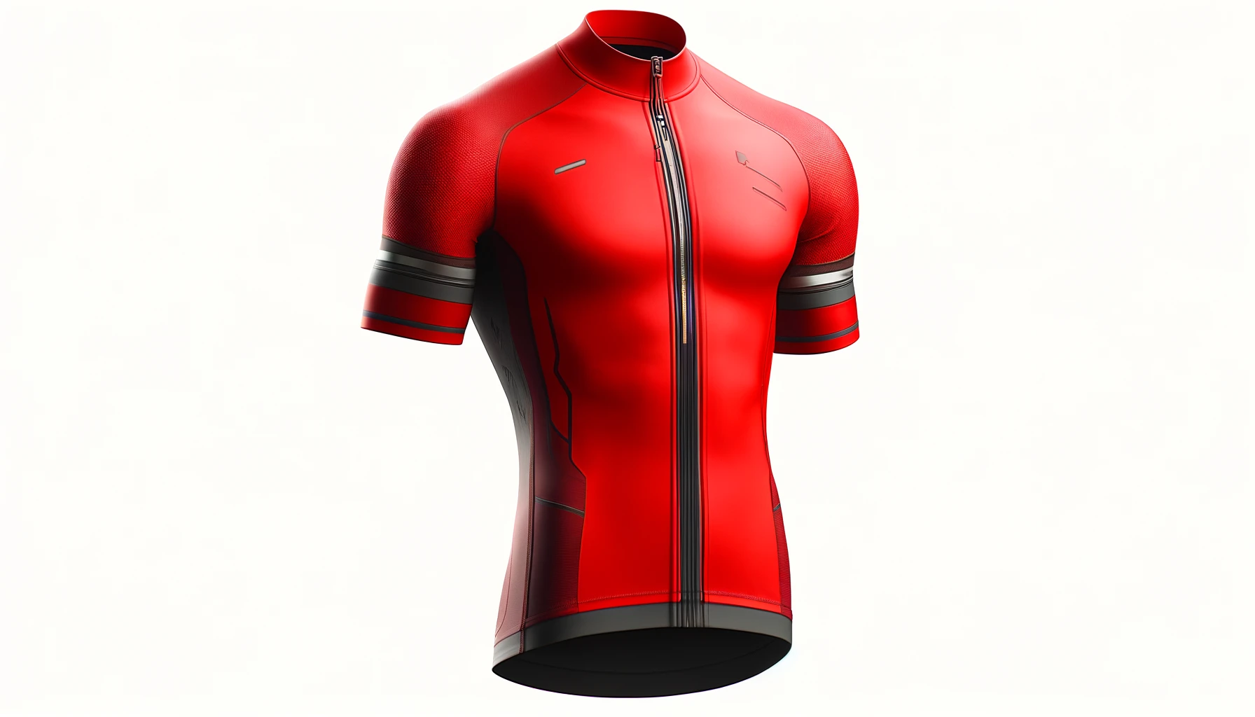 DALL·E-2024-04-03-15.14.31-Generate-an-image-of-a-modern-cycling-jersey.-The-jersey-should-be-predominantly-bright-red-with-a-distinctive-large-vertical-zipper-in-the-center.-I