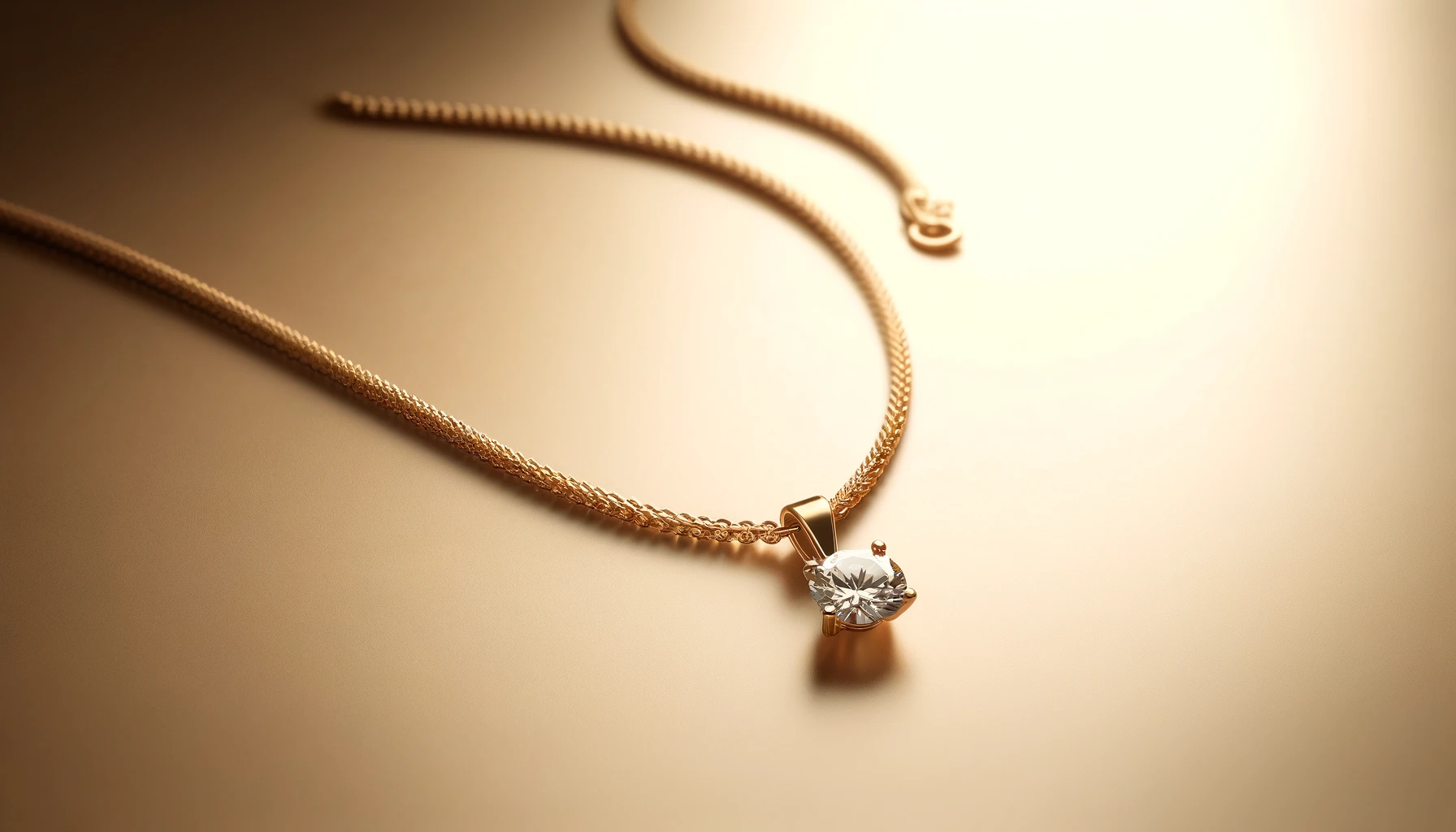 DALL·E-2024-04-03-17.49.09-Render-a-luxurious-gold-necklace-with-a-simplistic-design.-The-necklace-should-have-a-thin-delicate-chain-with-a-high-shine-indicating-its-high-qual