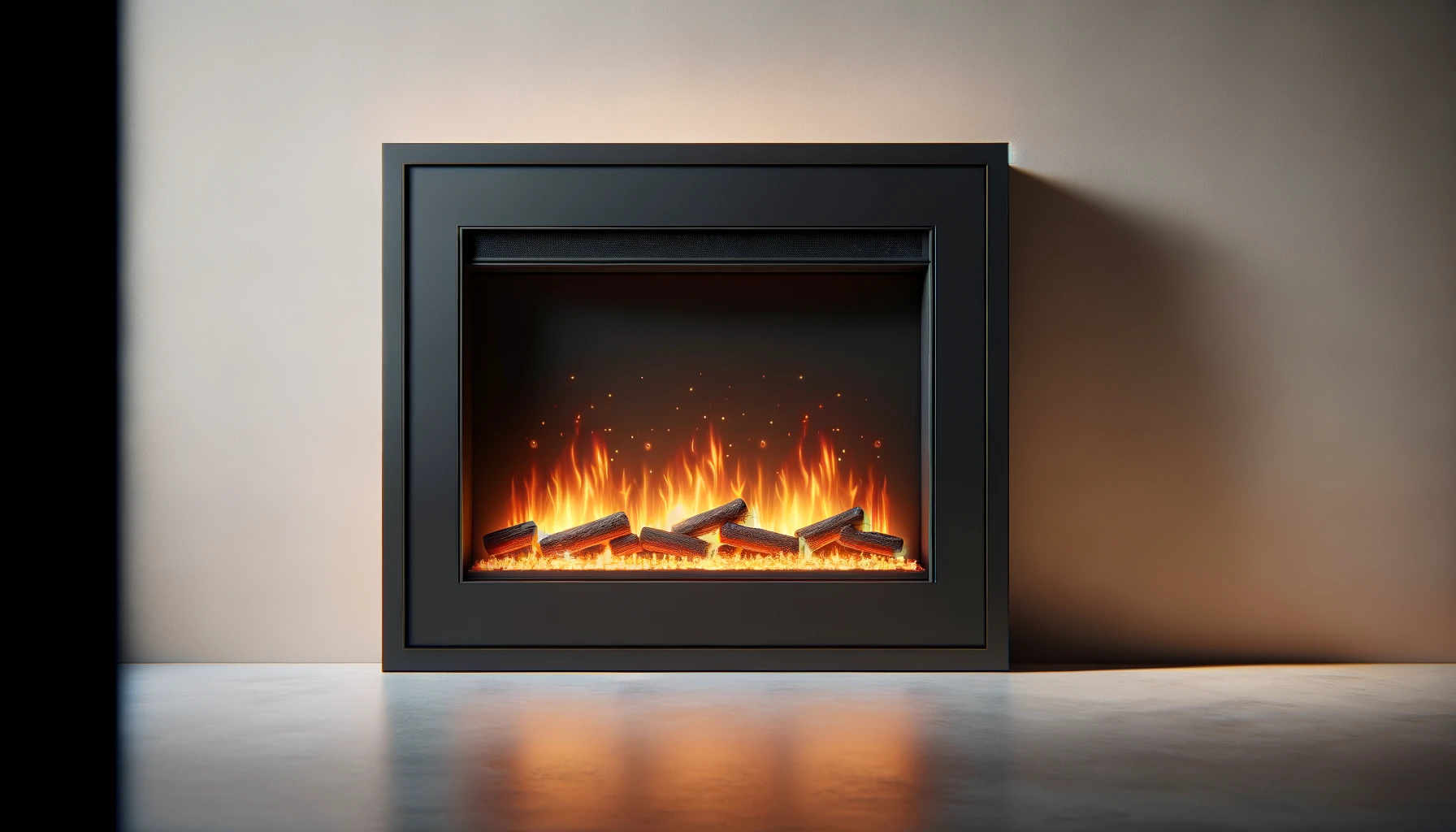DALL·E-2024-04-04-11.29.46-Create-an-image-of-a-wall-mounted-electric-fireplace-with-a-modern-aesthetic.-The-fireplace-has-a-minimalist-rectangular-shape-with-a-flat-black-borde