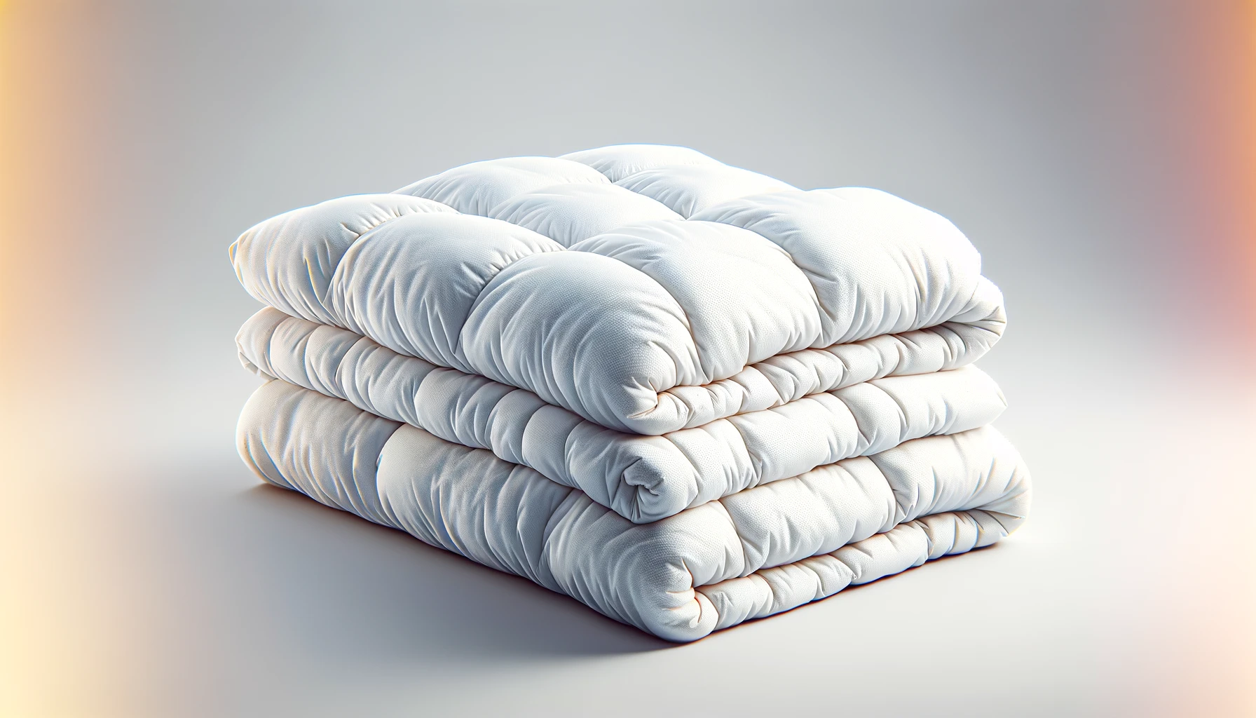 DALL·E-2024-04-04-14.17.16-Create-a-realistic-image-of-a-fluffy-thick-white-duvet-folded-neatly-in-three-sections-with-the-texture-visible-suggesting-high-quality-down.-It-sho
