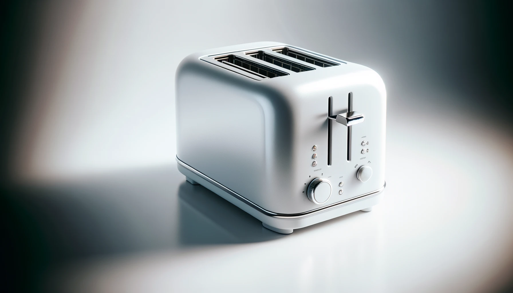 DALL·E-2024-04-08-08.44.04-A-modern-toaster-with-a-matte-white-finish-is-presented-against-a-white-background.-The-toaster-has-a-boxy-compact-shape-with-rounded-edges.-It-featu