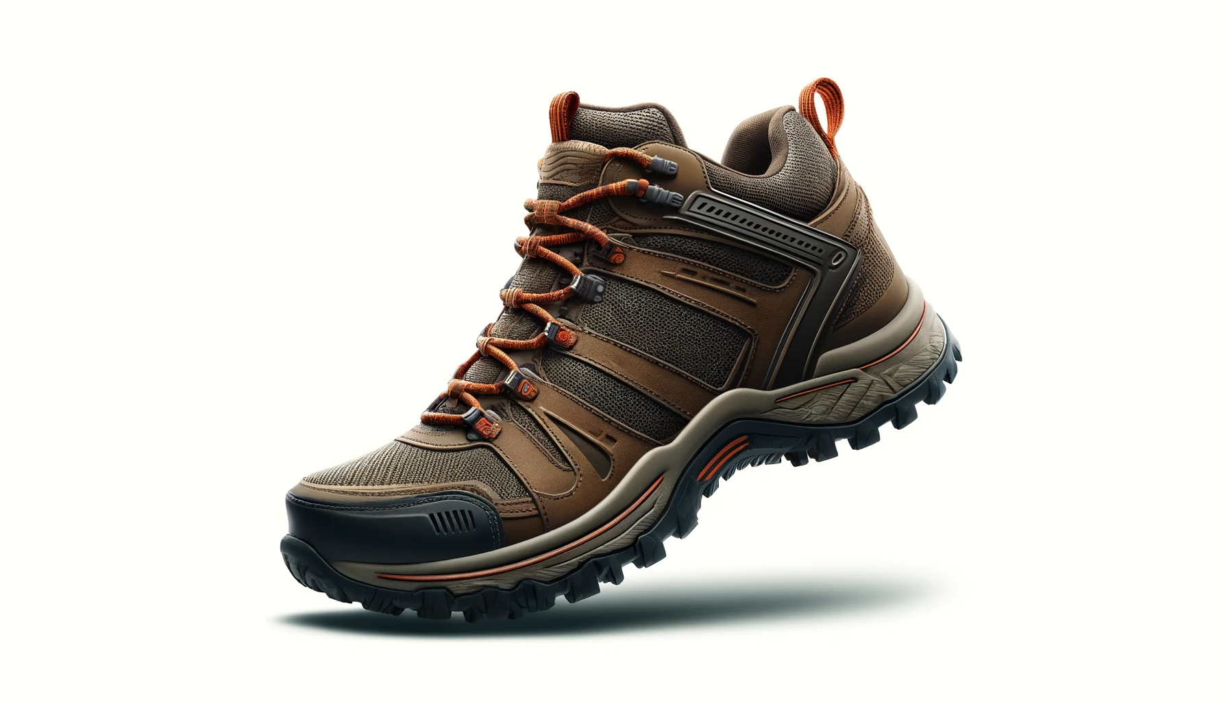DALL·E-2024-04-11-06.41.51-Create-an-image-of-a-hiking-shoe-with-a-robust-design.-The-shoe-should-be-primarily-brown-with-mesh-fabric-for-breathability-and-reinforced-areas-with
