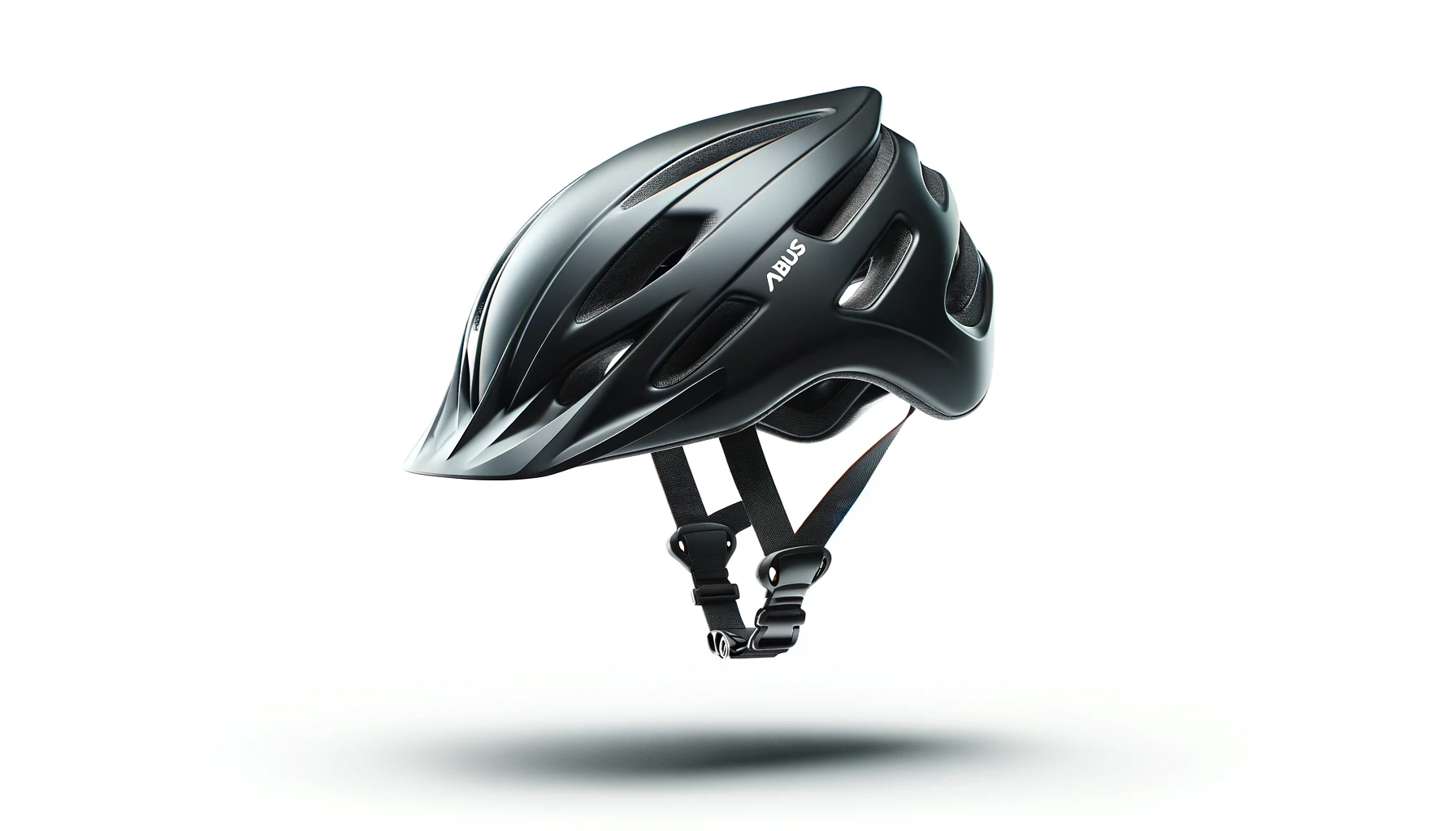 DALL·E-2024-04-11-06.53.46-Create-a-16_9-full-HD-image-of-a-matte-black-bike-helmet-floating-against-a-pure-white-background.-The-helmet-is-modern-with-a-sleek-design-featuring