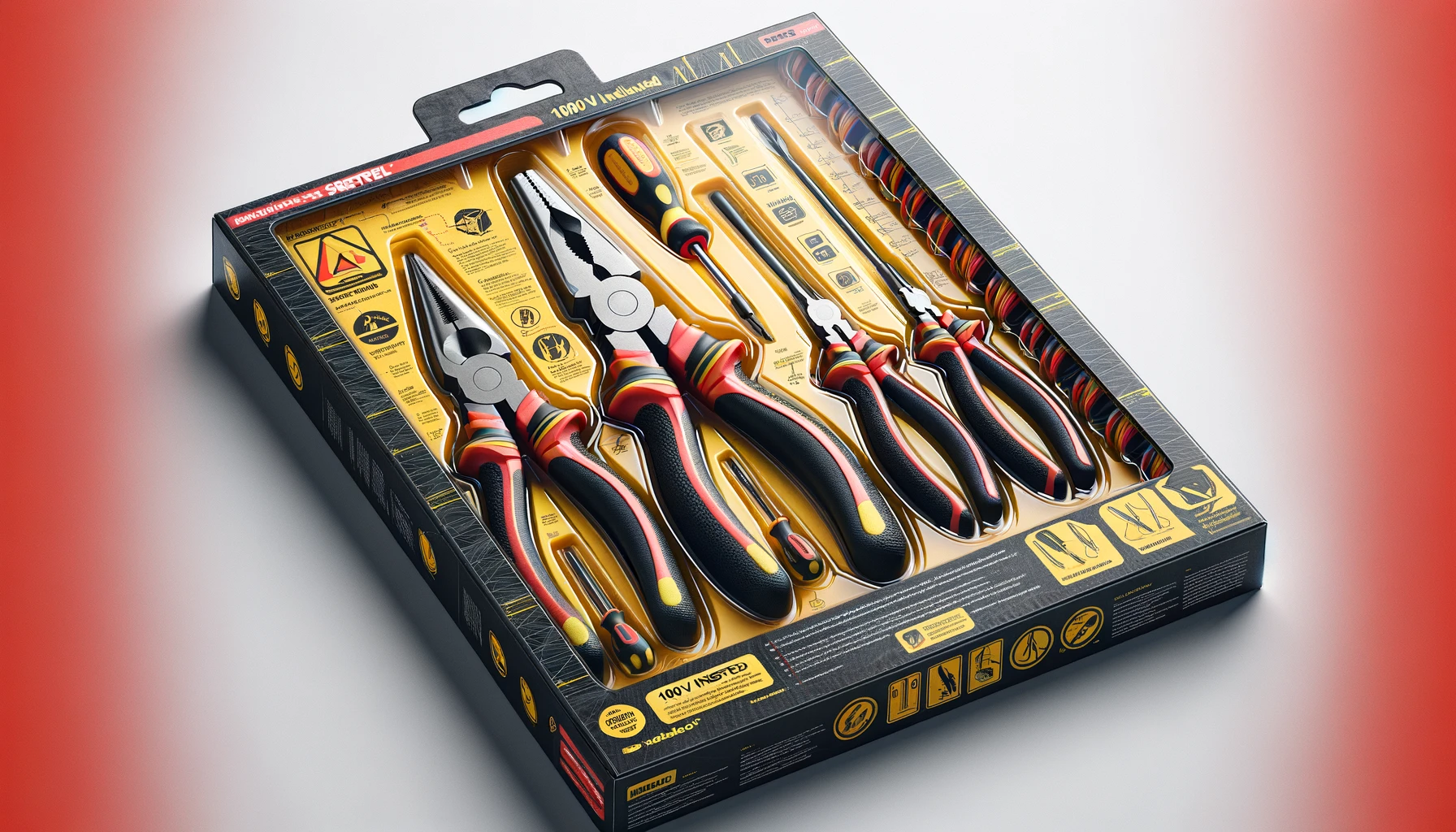 DALL·E-2024-04-11-21.23.01-A-high-resolution-image-of-a-set-of-insulated-hand-tools-in-packaging.-The-tools-consist-of-pliers-and-screwdrivers-with-red-and-yellow-rubber-handles