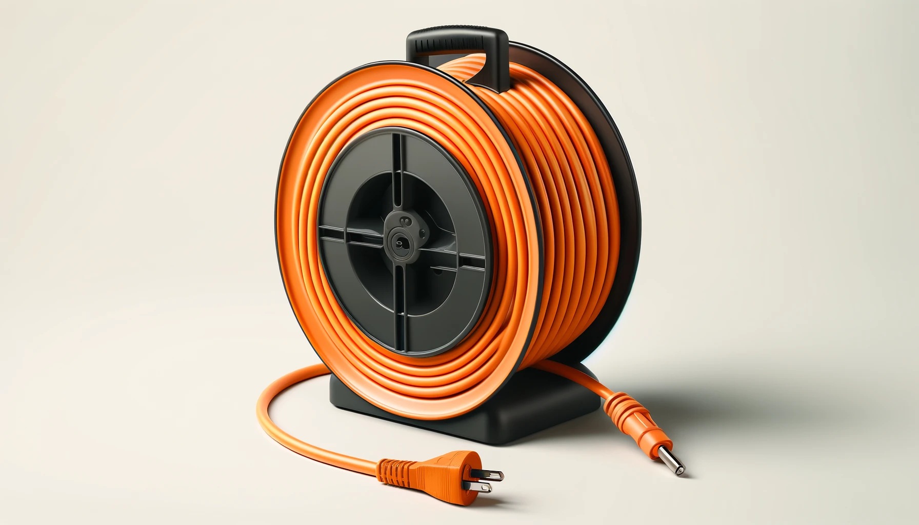 DALL·E-2024-04-12-08.11.03-Create-a-16_9-Full-HD-image-of-an-orange-cable-reel-extension-cord.-The-reel-has-a-round-sturdy-body-with-a-black-winding-handle-and-a-black-cable-ou