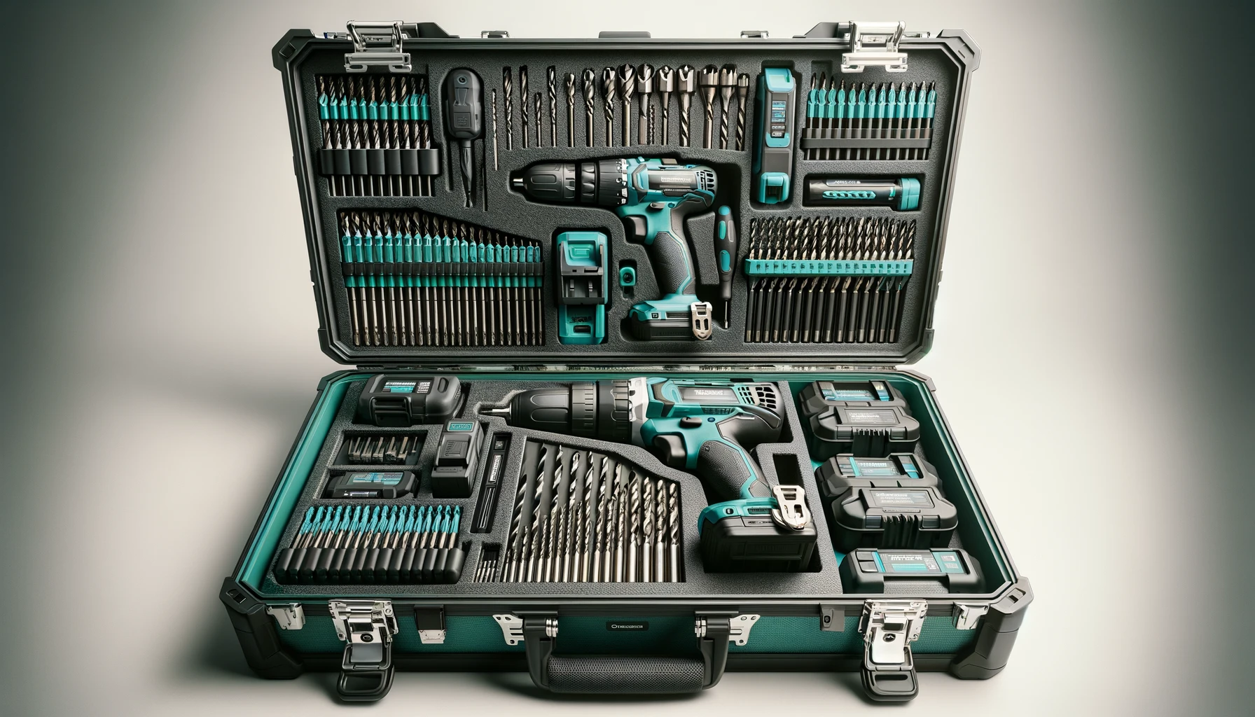 DALL·E-2024-04-12-12.35.41-An-organized-tool-case-with-various-compartments-containing-professional-grade-power-tools-and-accessories.-The-case-is-open-revealing-an-electric-dr