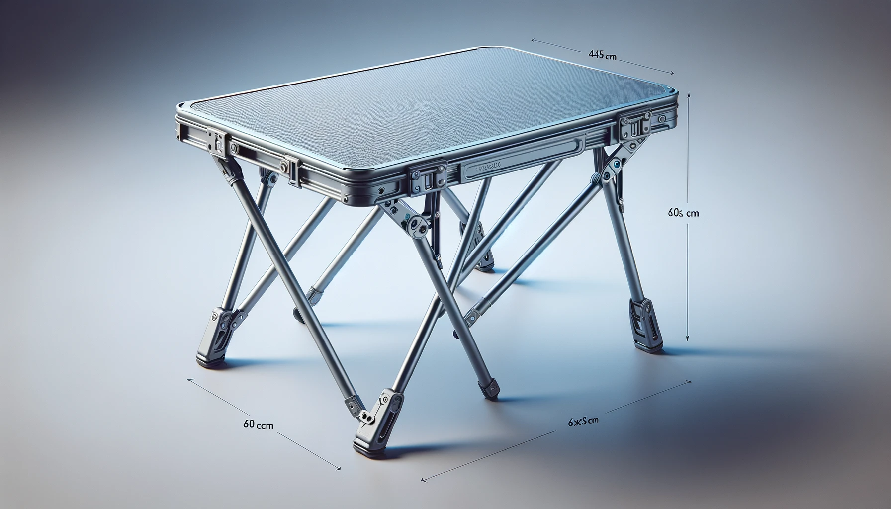 DALL·E-2024-04-17-18.22.08-Render-an-image-of-a-foldable-camping-table-with-dimensions-of-60x45-cm.-The-table-is-constructed-from-lightweight-aluminum-finished-in-grey-providi