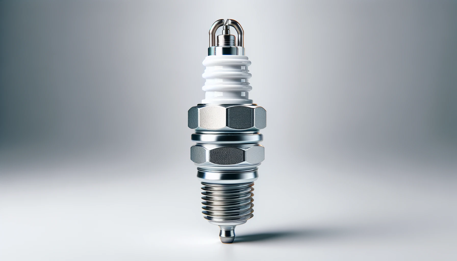 DALL·E-2024-04-30-16.47.36-A-vehicle-spark-plug-featuring-a-metal-body-with-a-white-ceramic-insulator.-It-is-detailed-with-precise-metal-threads-and-an-electrode-at-its-center.-