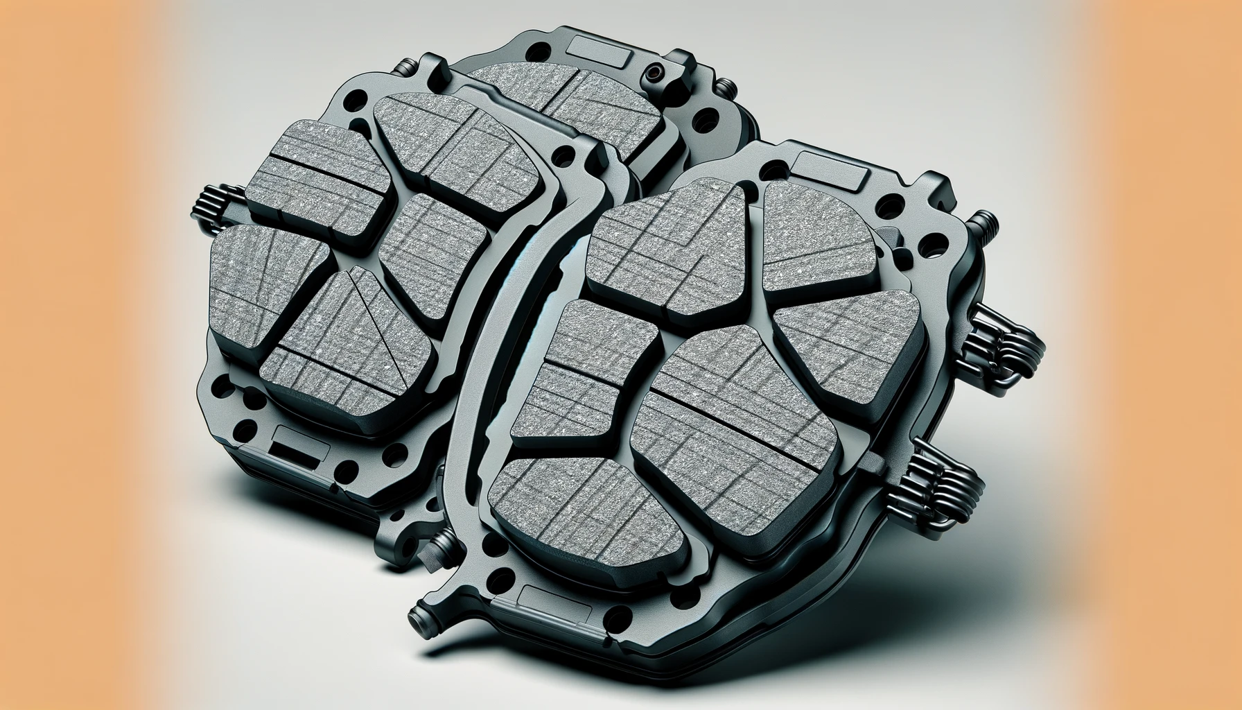 DALL·E-2024-05-03-16.40.10-A-set-of-high-quality-brake-pads-for-vehicles-featuring-three-brake-pads-with-varying-sizes.-Each-pad-is-composed-of-metallic-grey-composite-material