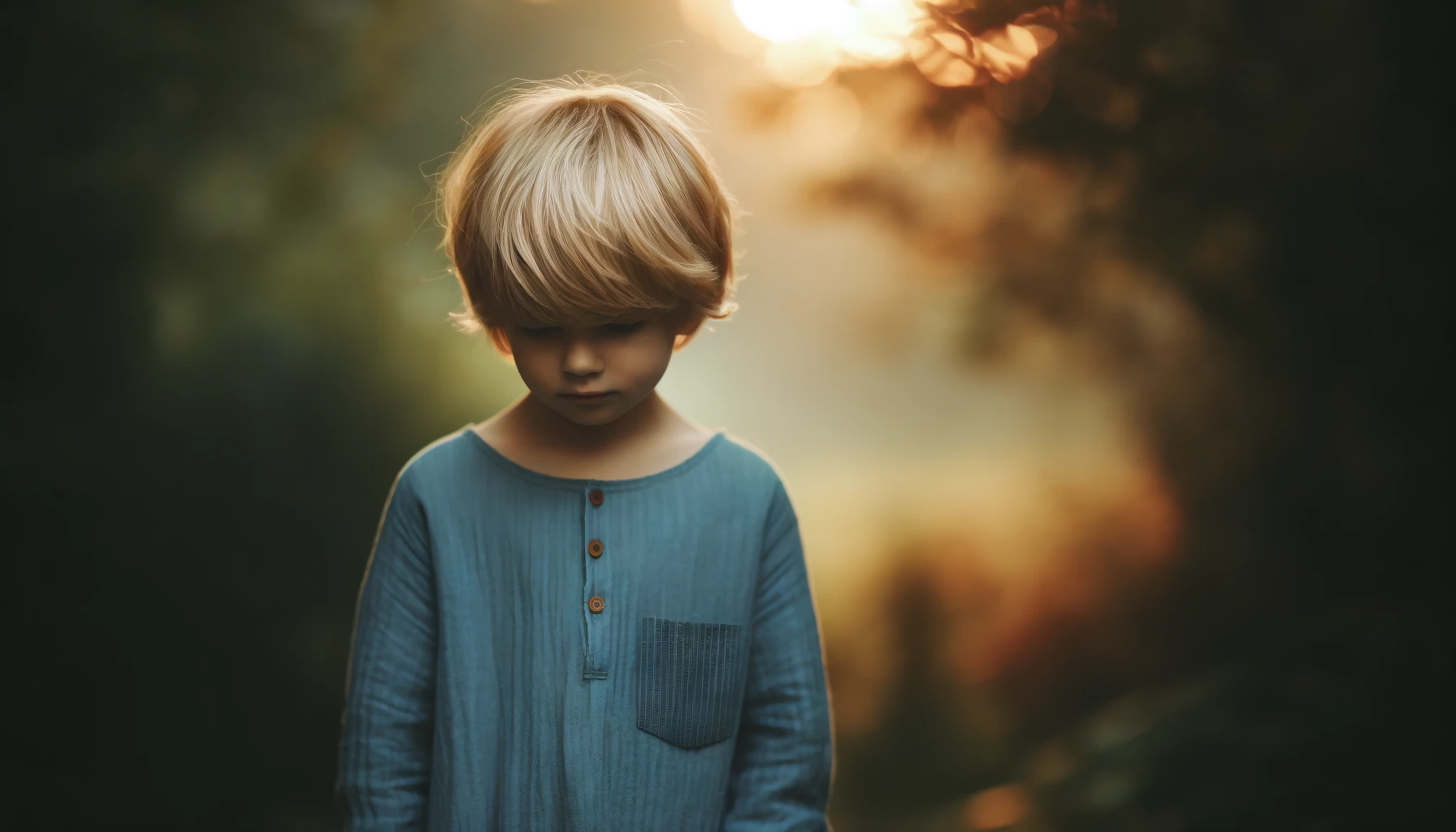 DALL·E-2024-05-17-12.59.52-Photograph-of-a-blond-haired-child-wearing-a-long-sleeved-blue-pajama-with-a-small-front-pocket.-The-background-is-blurred-with-soft-natural-light-cr