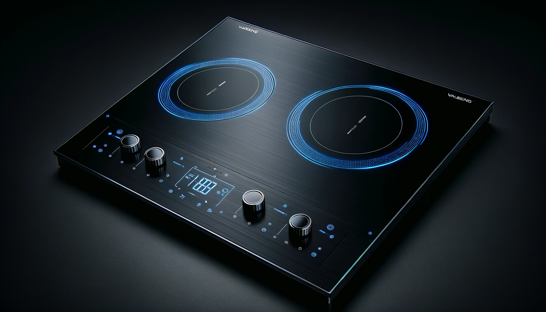 DALL·E-2024-05-27-08.50.19-A-16_9-image-showing-a-black-induction-cooktop-with-two-burners.-The-cooktop-features-a-sleek-modern-design-with-touch-controls-and-digital-displays-