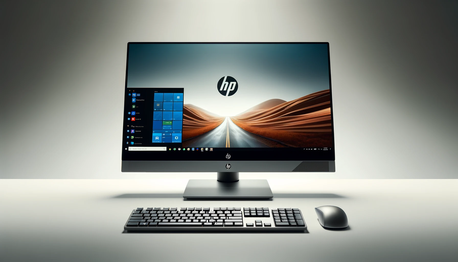 DALL·E-2024-06-10-14.51.38-A-high-resolution-product-photograph-of-the-HP-EliteOne-870-G9-all-in-one-computer.-The-setup-includes-a-wide-display-with-the-Windows-11-interface-pr