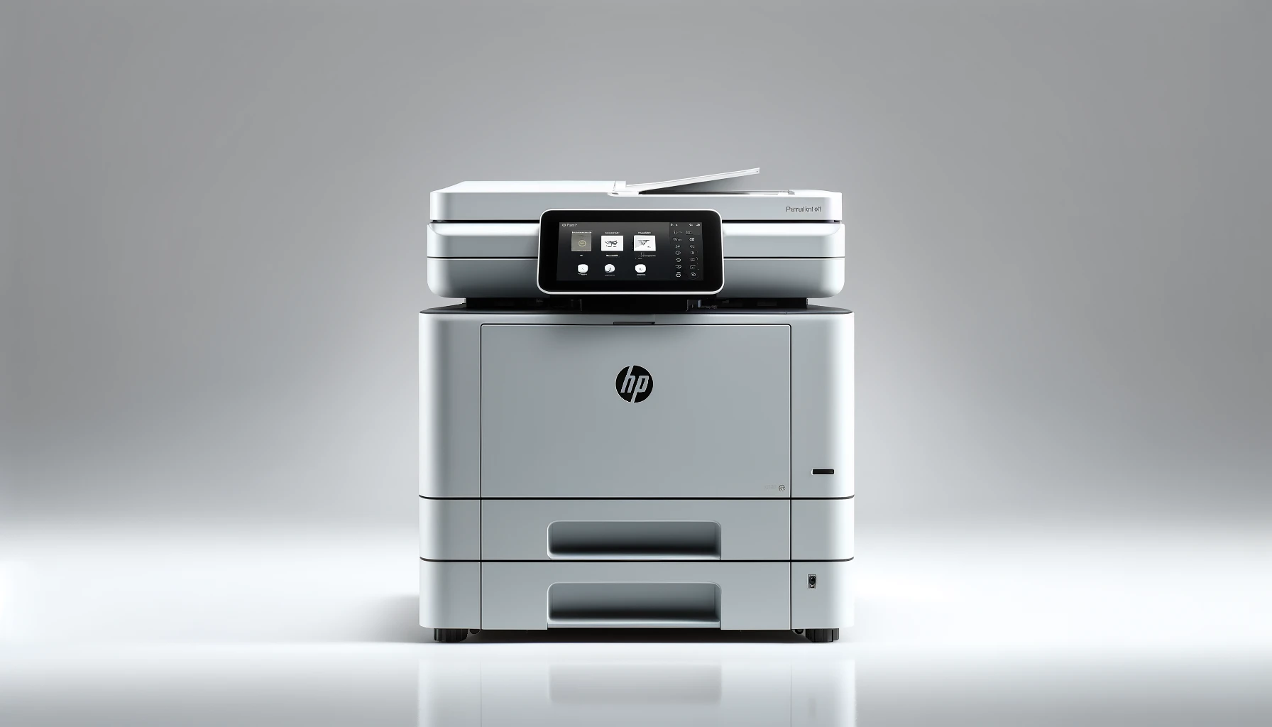 DALL·E-2024-06-11-11.31.39-A-high-resolution-product-photograph-of-the-HP-Color-LaserJet-Enterprise-M554dn-printer.-The-image-should-clearly-showcase-the-printer-from-a-front-an