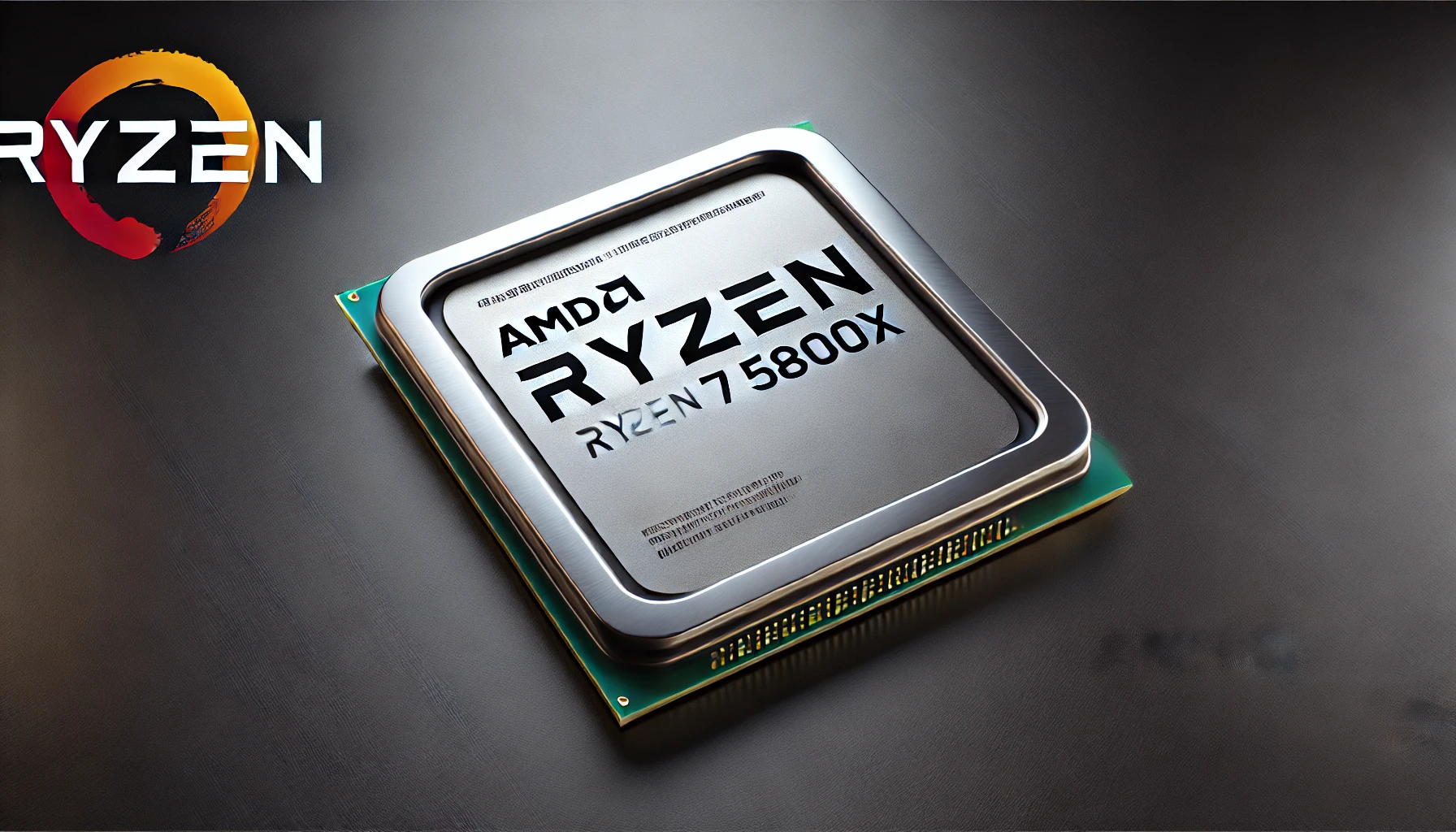 DALL·E-2024-07-15-13.35.05-An-AMD-Ryzen-7-5800X-processor-square-shaped-with-metallic-edges-and-the-AMD-Ryzen-logo-visible-on-the-surface.-Image-in-16_9-format-and-FullHD-res
