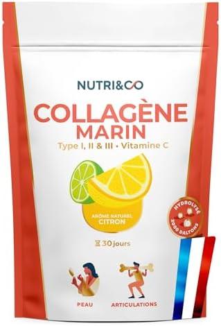 Découvrez l&rsquo;effet magique des 4 Collagènes Marins-poudre pour une peau éblouissante et des articulations plus fortes!