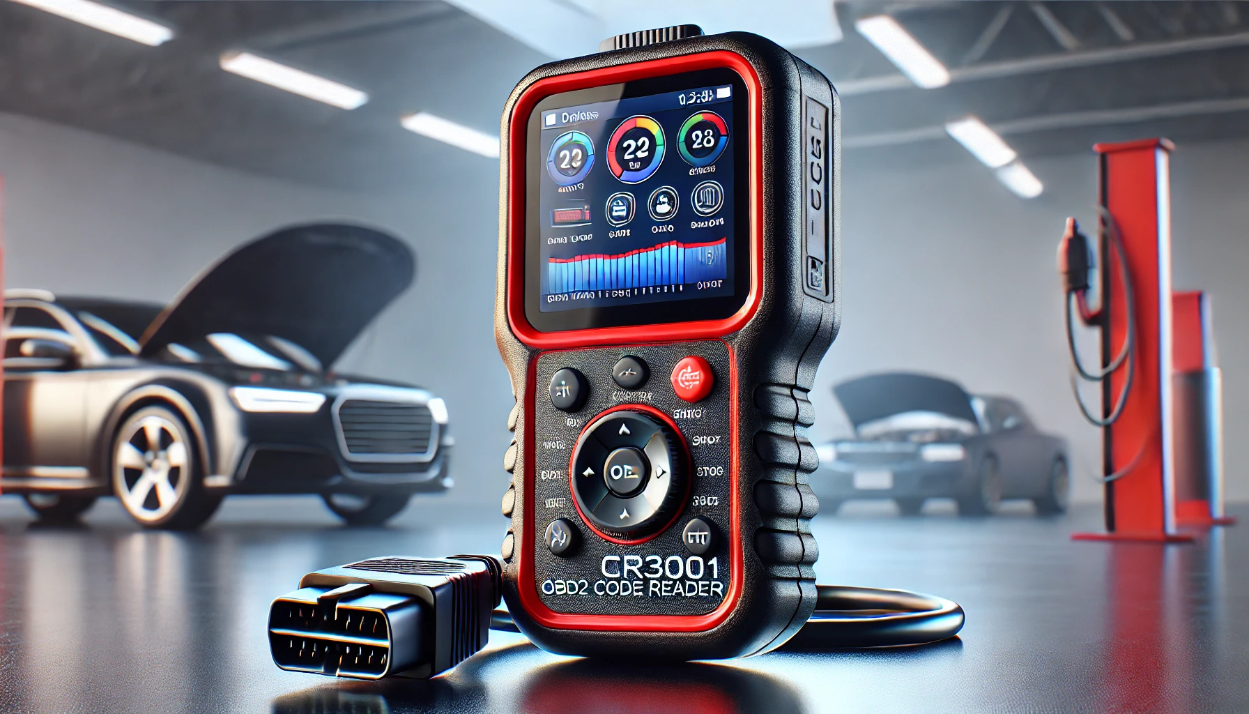 DALL·E-2025-02-11-18.51.20-A-high-quality-digital-rendering-of-the-Launch-CR3001-OBD2-code-reader-an-automotive-diagnostic-tool.-The-compact-handheld-device-features-a-durable