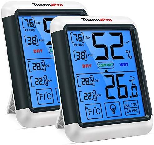 Ne manquez pas ces 2 Hygromètres ThermoPro TP55 : Confort optimal chez soi!
